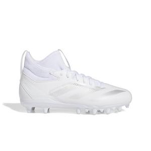 adidas Adizero Impact.2 "Ftwr White/Silver Metallic" Grade School Boys' Football Cleat