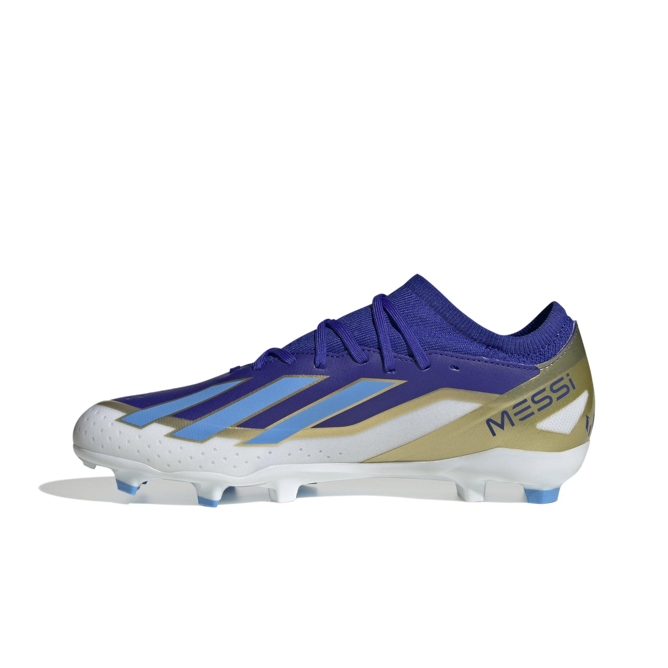 adidas X Crazyfast Messi League FG "Lucid Blue/Blue Burst/Ftwr White" Men's Soccer Cleat - ROYAL/WHITE Thumbnail View 2