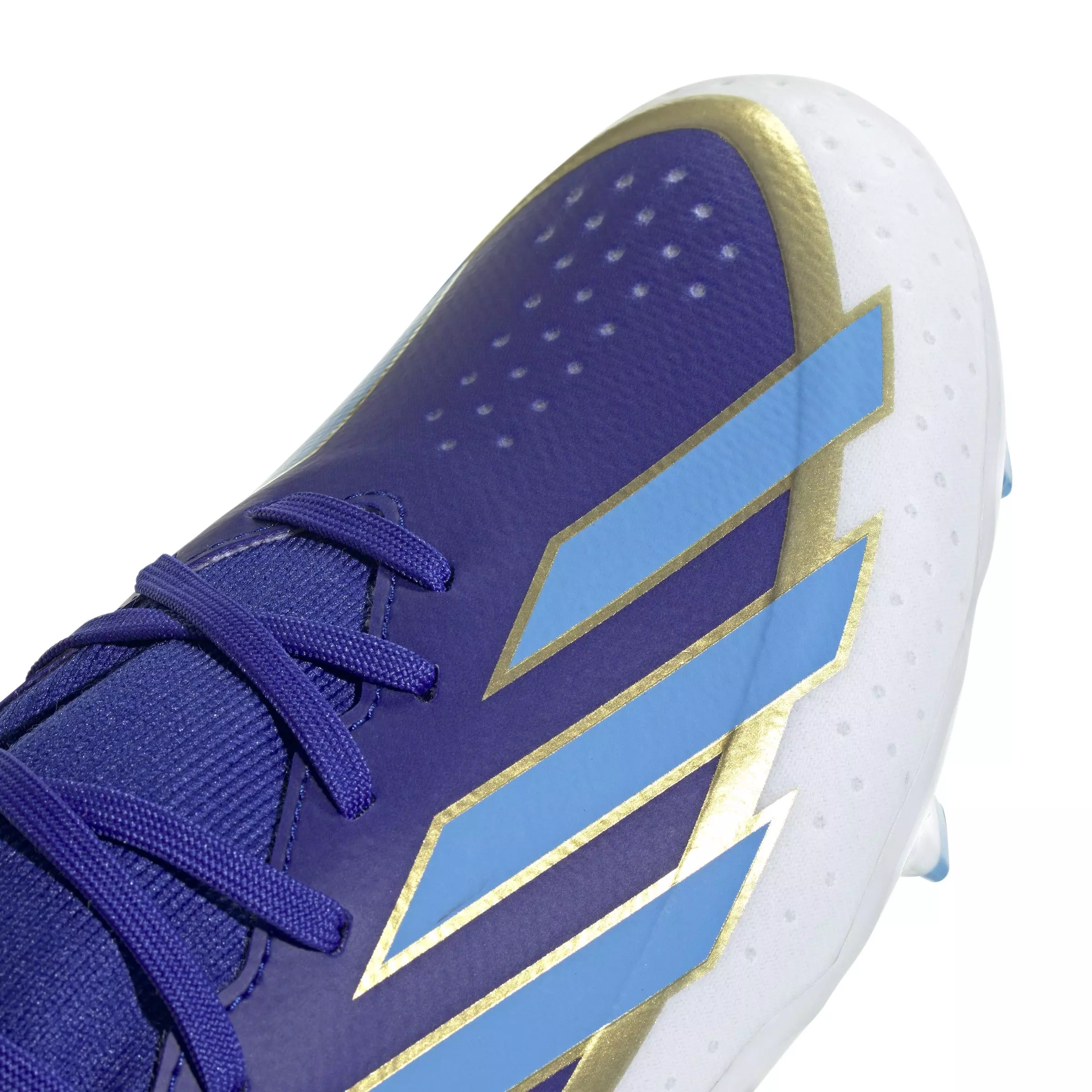 adidas X Crazyfast Messi League FG "Lucid Blue/Blue Burst/Ftwr White" Men's Soccer Cleat - ROYAL/WHITE