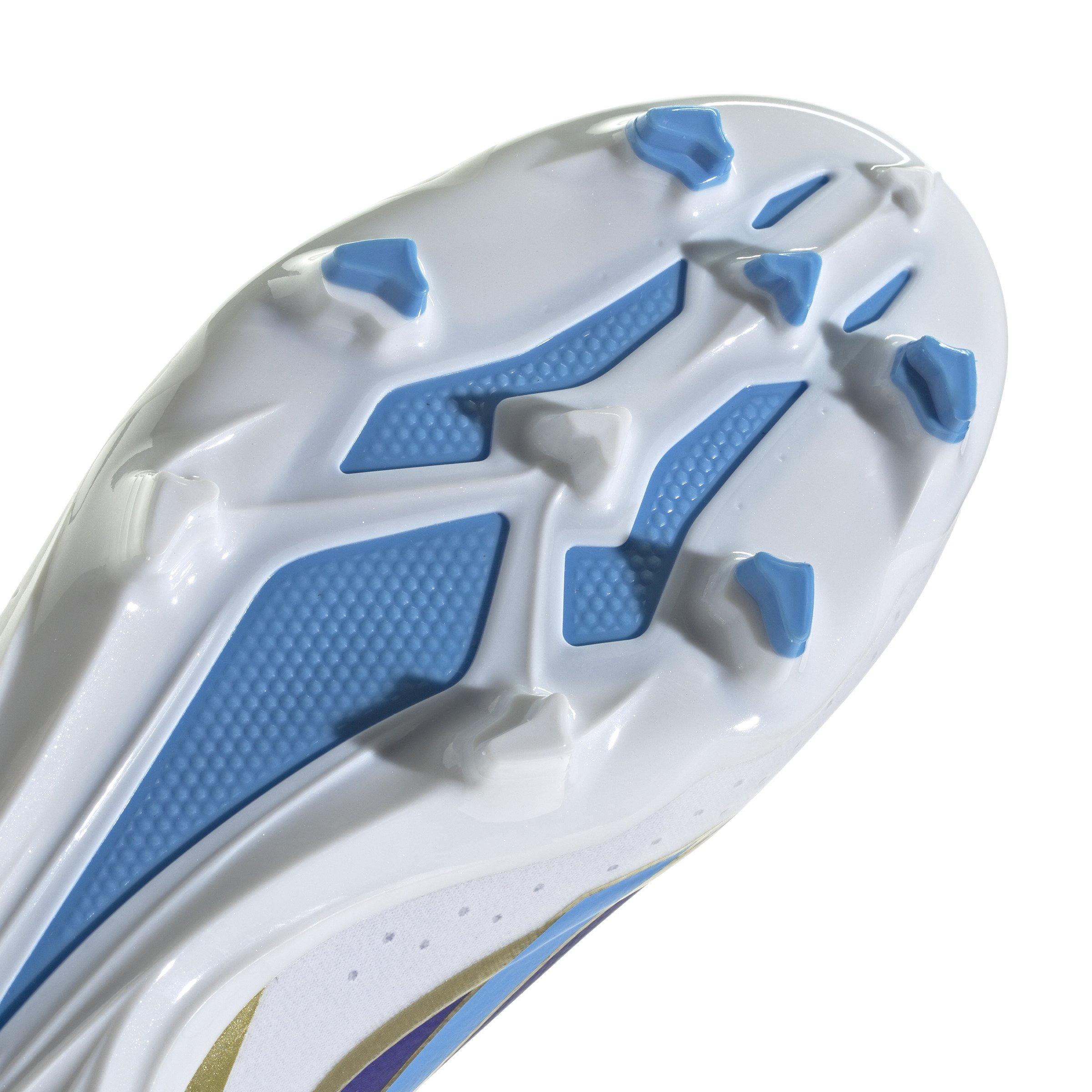 adidas X Crazyfast Messi League FG "Lucid Blue/Blue Burst/Ftwr White" Men's Soccer Cleat - ROYAL/WHITE Thumbnail View 4