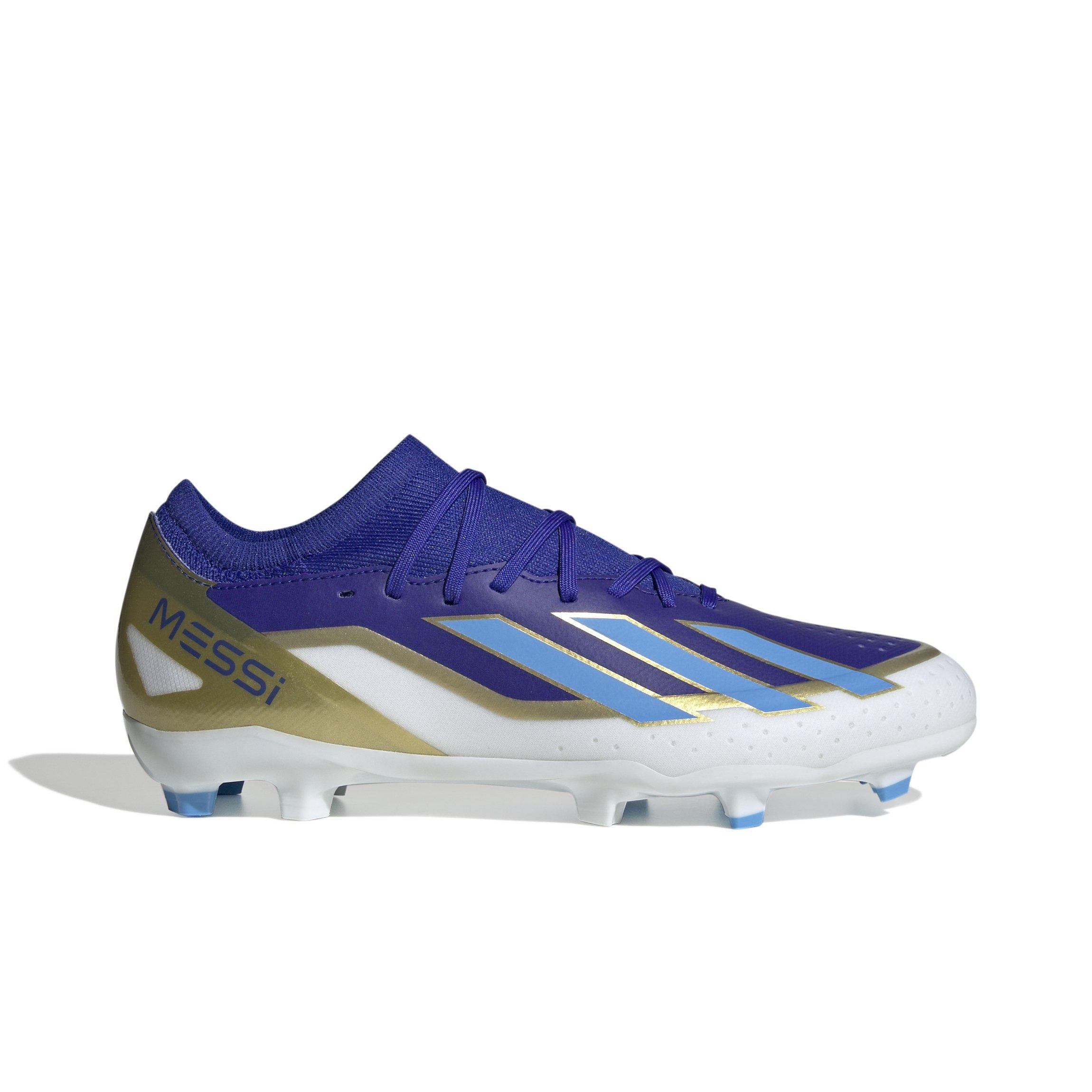 adidas X Crazyfast Messi League FG "Lucid Blue/Blue Burst/Ftwr White" Men's Soccer Cleat - ROYAL/WHITE Thumbnail View 1