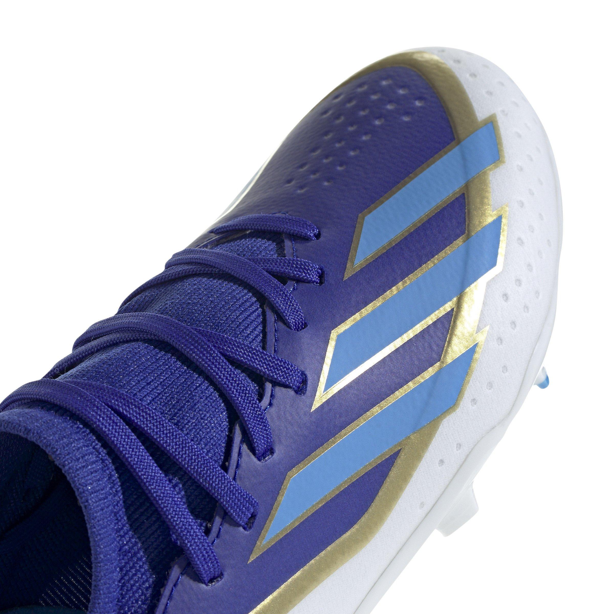 adidas X Crazyfast Messi League FG "Lucid Blue/Blue Burst/Ftwr White" Grade School Kids' Soccer Cleat