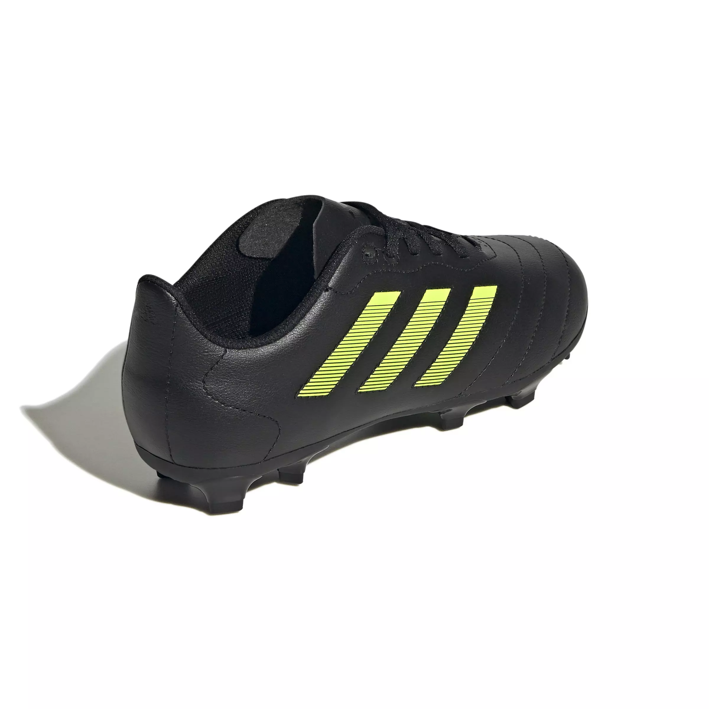 adidas Goletto VIII FG "Core Black/Lucid Lemon" Preschool Kids' Soccer Cleat - BLACK/YELLOW