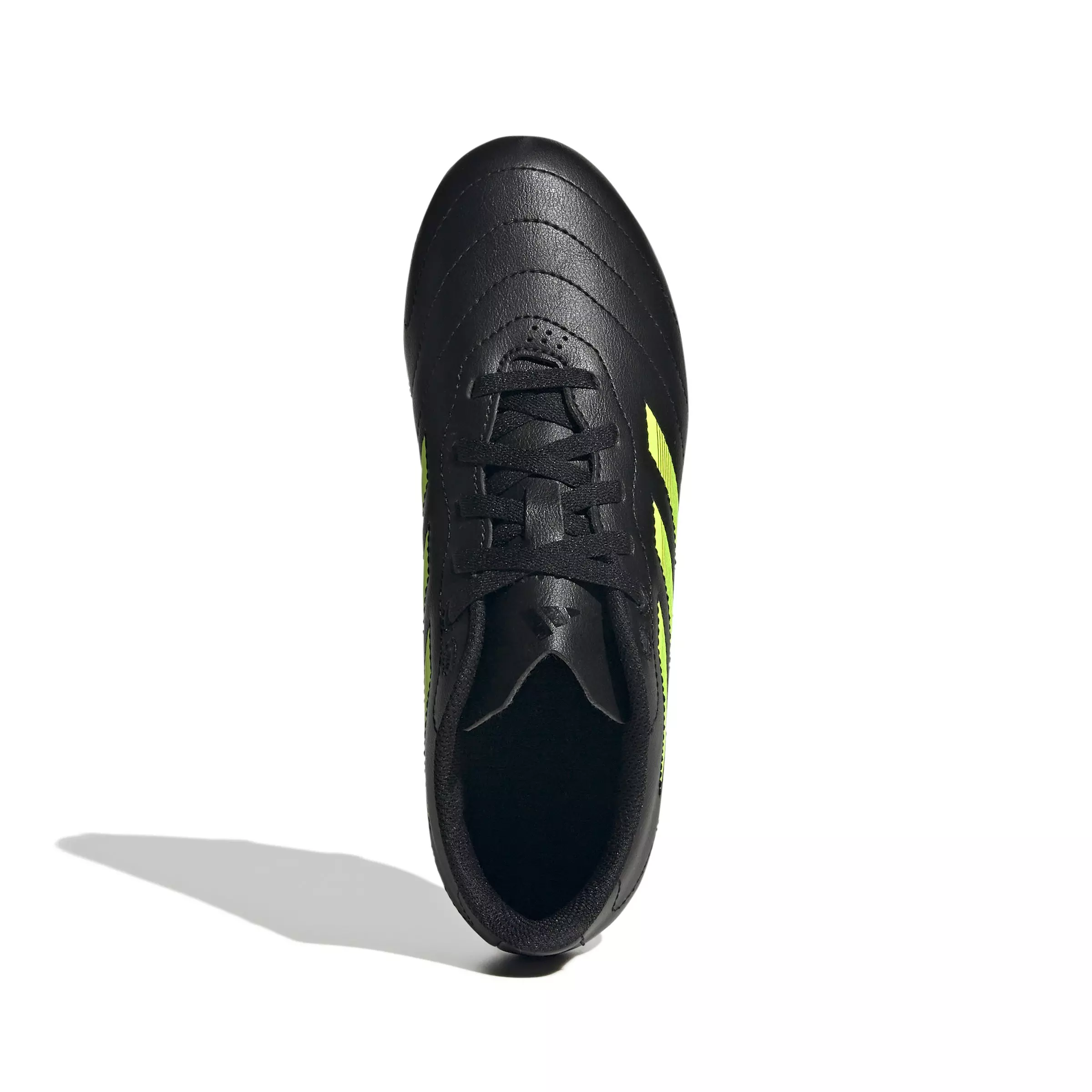 adidas Goletto VIII FG "Core Black/Lucid Lemon" Preschool Kids' Soccer Cleat - BLACK/YELLOW