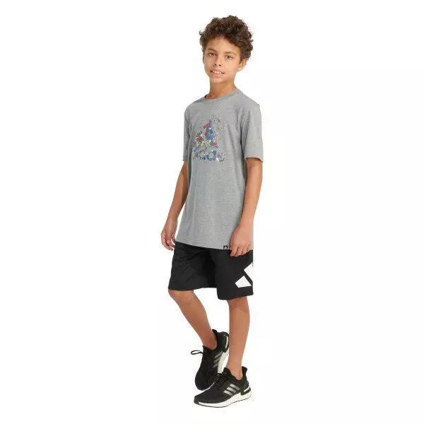 adidas Big Boys' Terrazo Tee - GREY