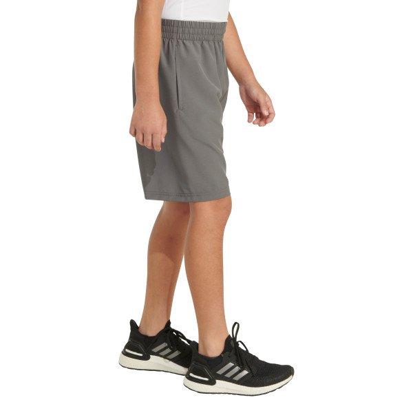 adidas Big Boys' Big Logo Woven Shorts - GREY Thumbnail View 3