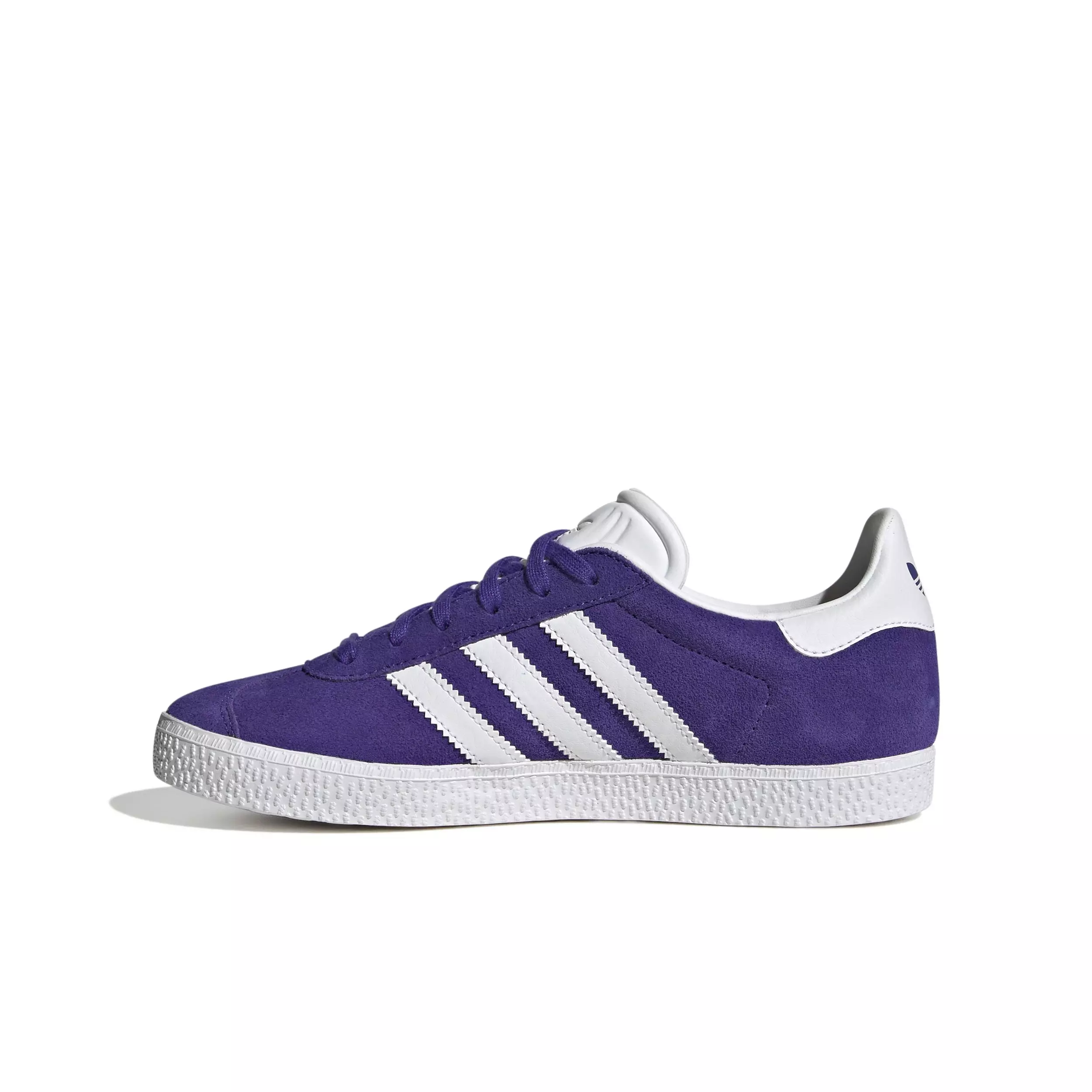 adidas Originals Gazelle "Purple/Ftwr White" Grade School Girls' Shoe - PURPLE/WHITE