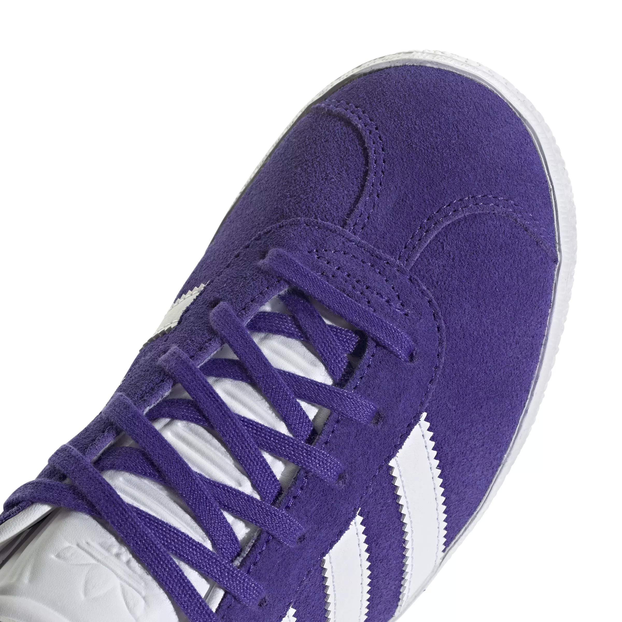 adidas Originals Gazelle "Purple/Ftwr White" Grade School Girls' Shoe - PURPLE/WHITE