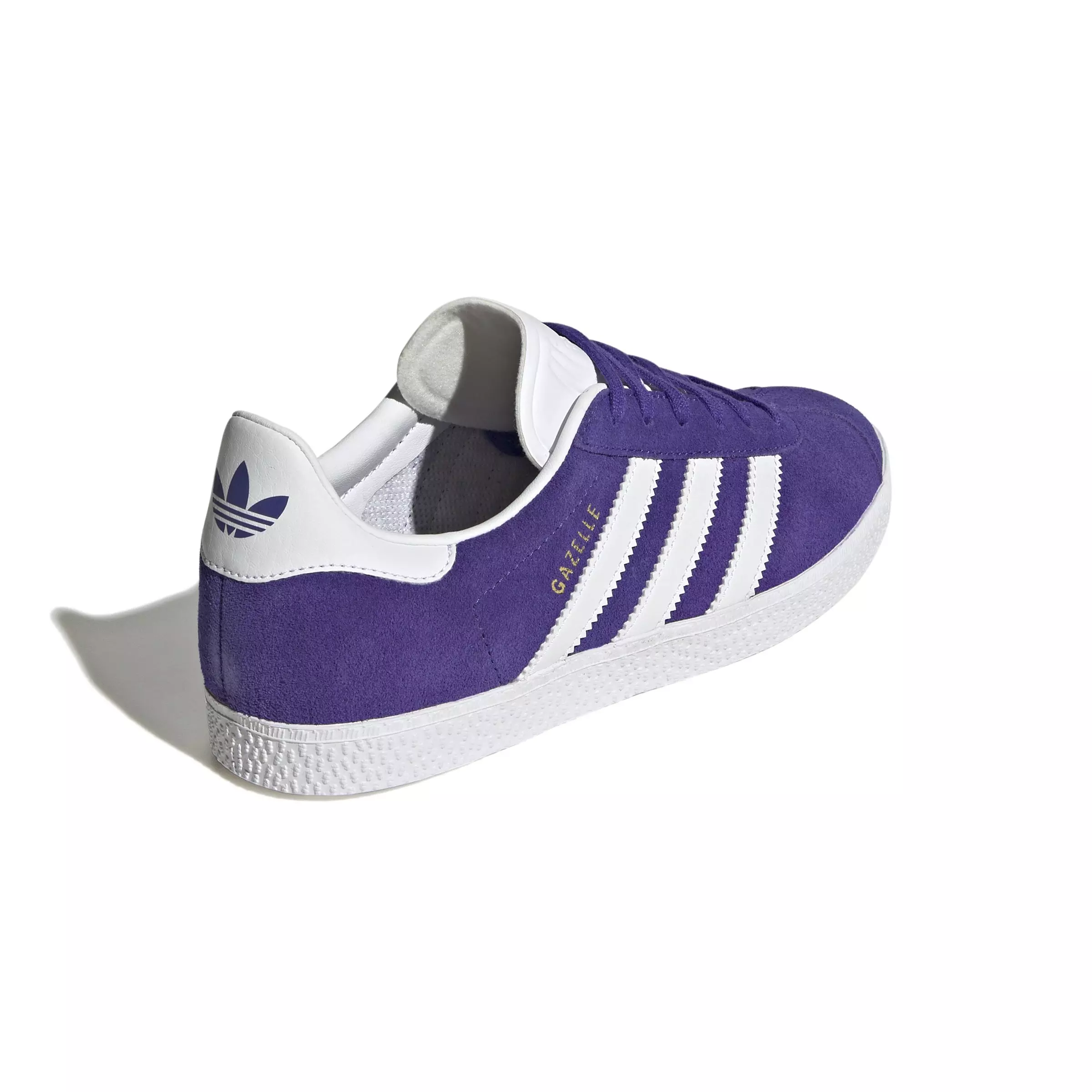 adidas Originals Gazelle "Purple/Ftwr White" Grade School Girls' Shoe - PURPLE/WHITE
