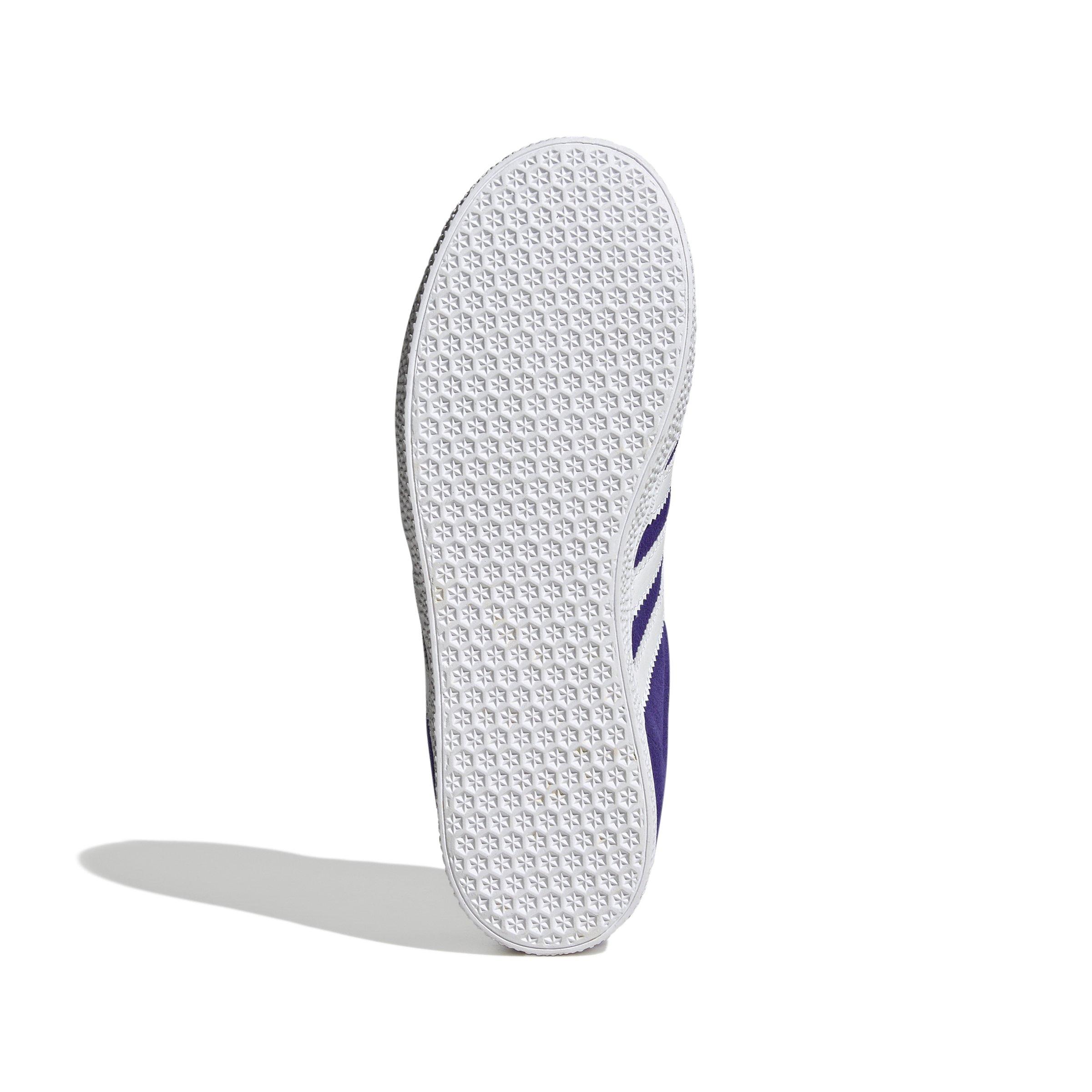 adidas Originals Gazelle "Purple/Ftwr White" Grade School Girls' Shoe - PURPLE/WHITE Thumbnail View 7