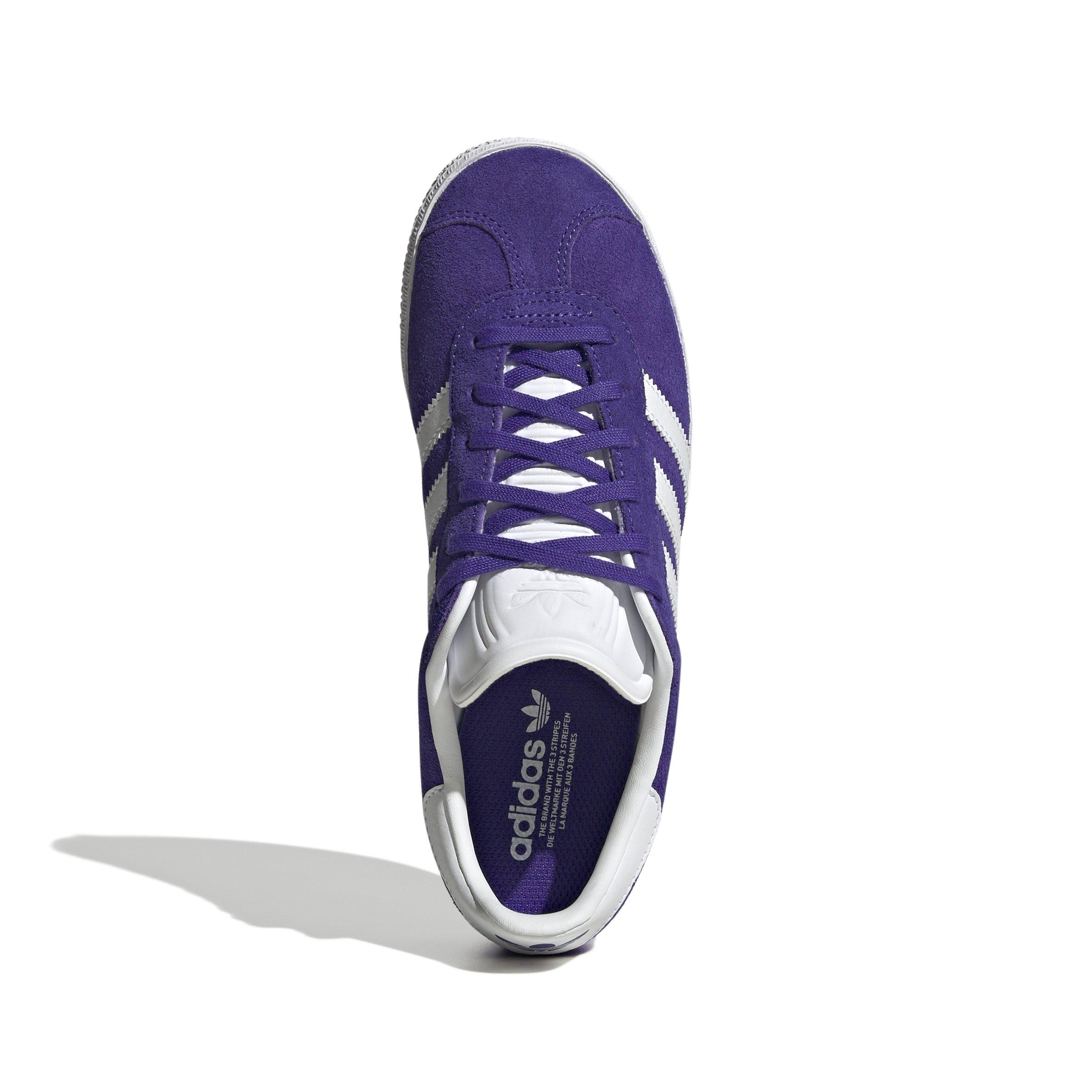 adidas Originals Gazelle Grade School Girls' "Purple/Ftwr White" Shoe