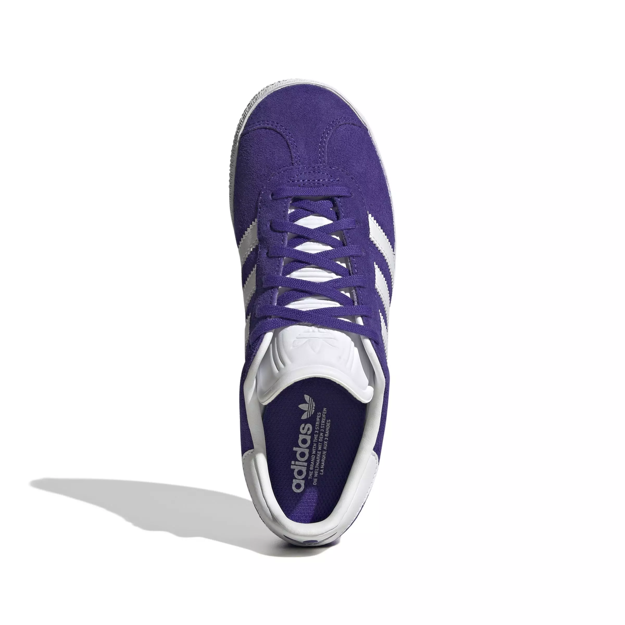 adidas Originals Gazelle "Purple/Ftwr White" Grade School Girls' Shoe - PURPLE/WHITE
