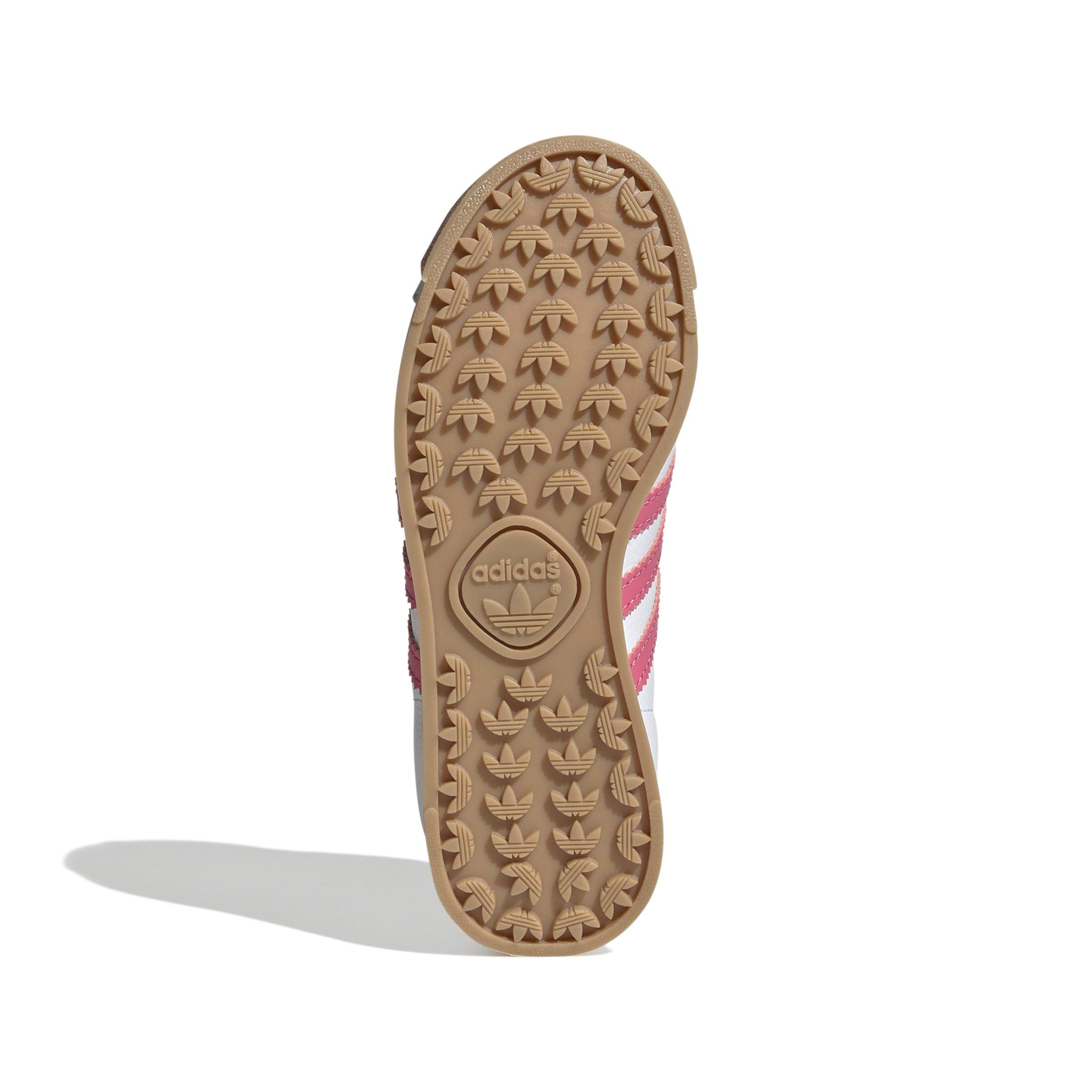 adidas Originals Samoa Preschool Girls' "Ftwr White/Pink Fusion/Gum" Shoe