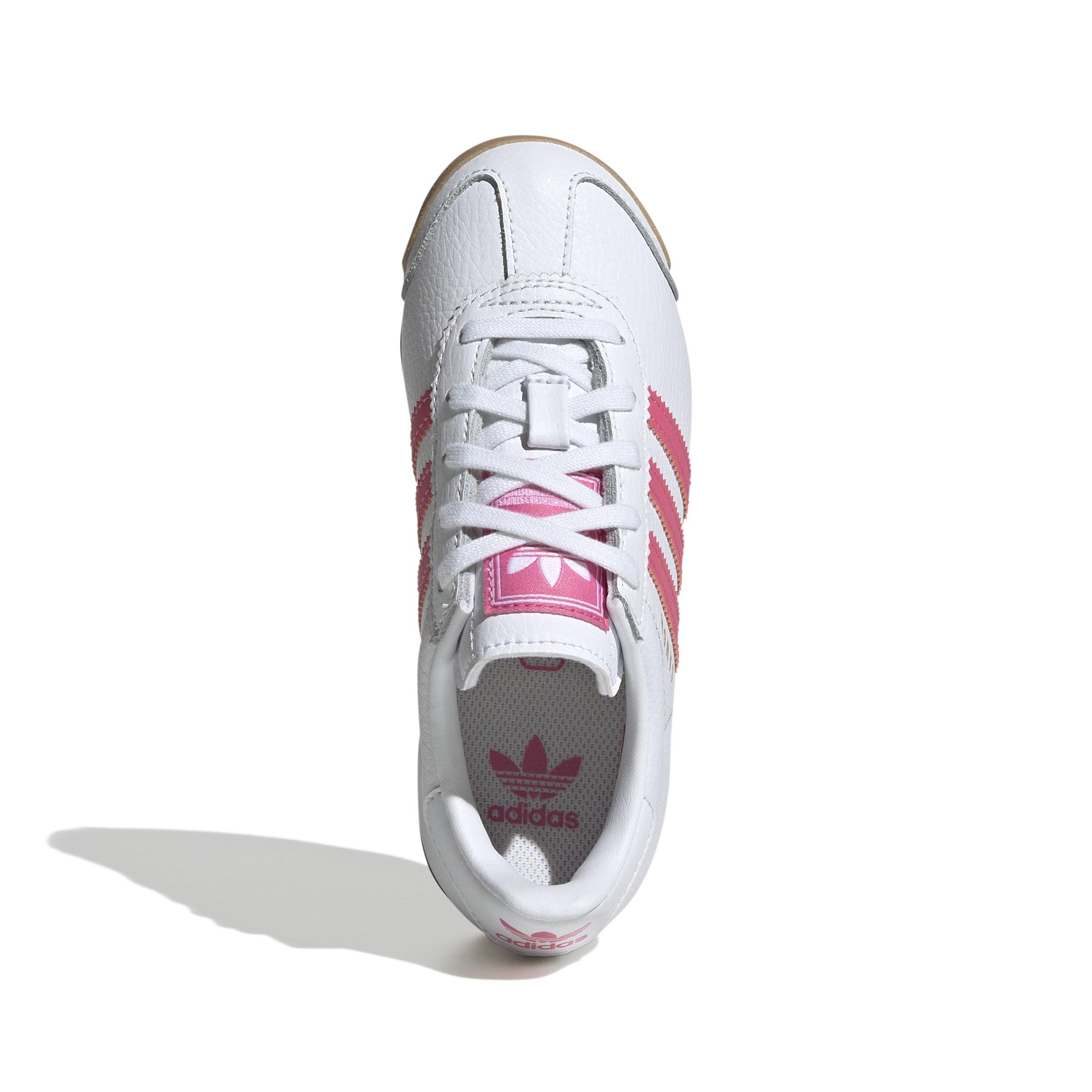 adidas Originals Samoa Preschool Girls' "Ftwr White/Pink Fusion/Gum" Shoe