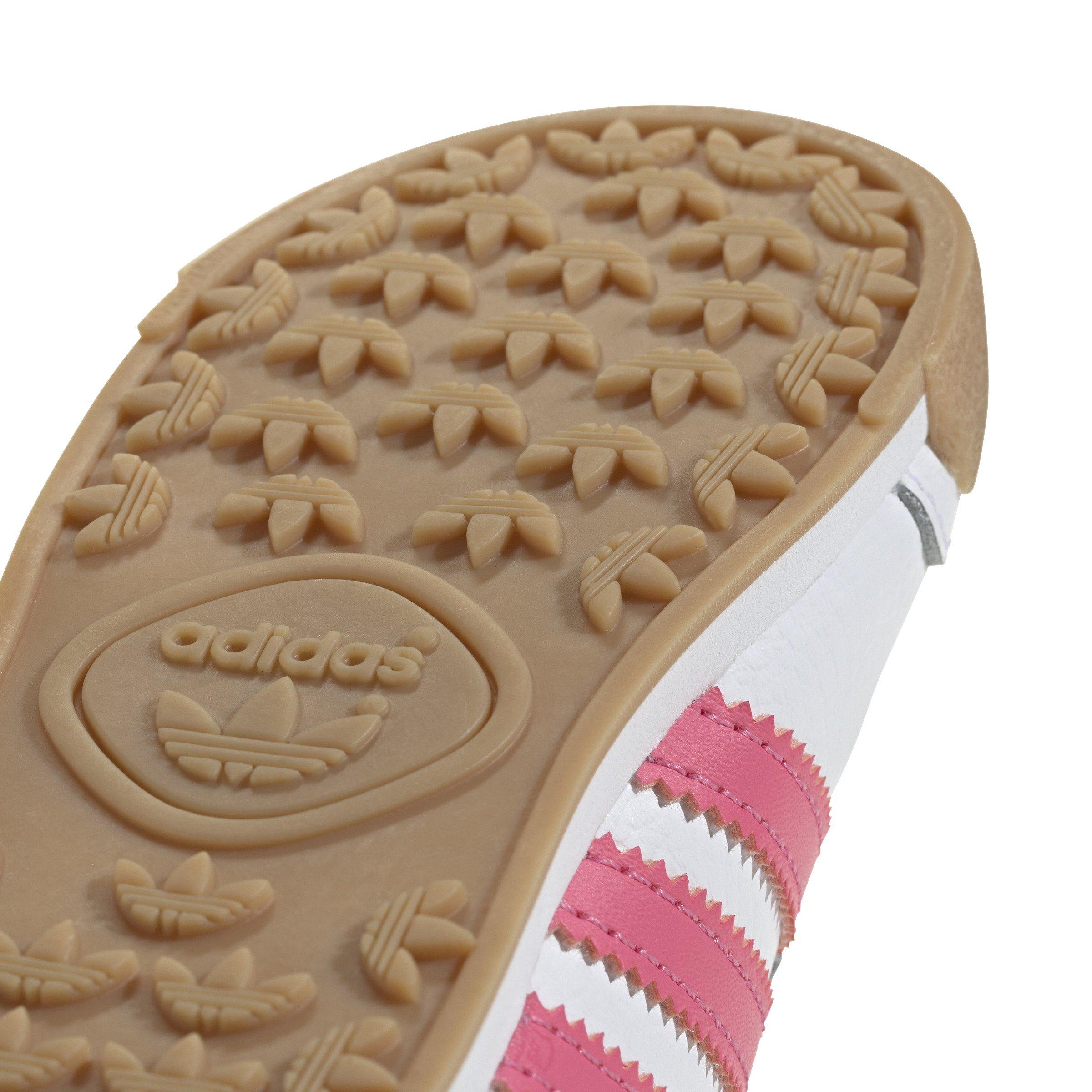 adidas Originals Samoa Toddler Girls' "Ftwr White/Pink Fusion/Gum" Shoe