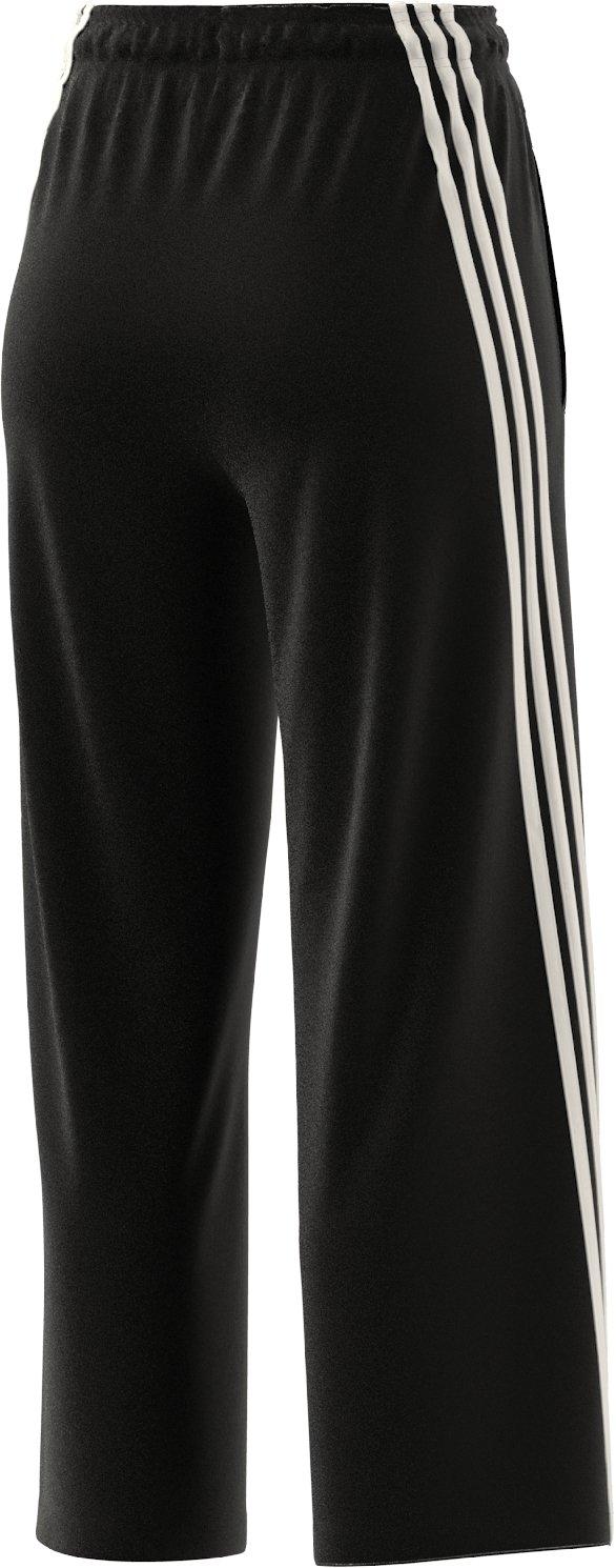 adidas Women's High-Rise Open Hem 3-Stripes Pants - BLACK Thumbnail View 7