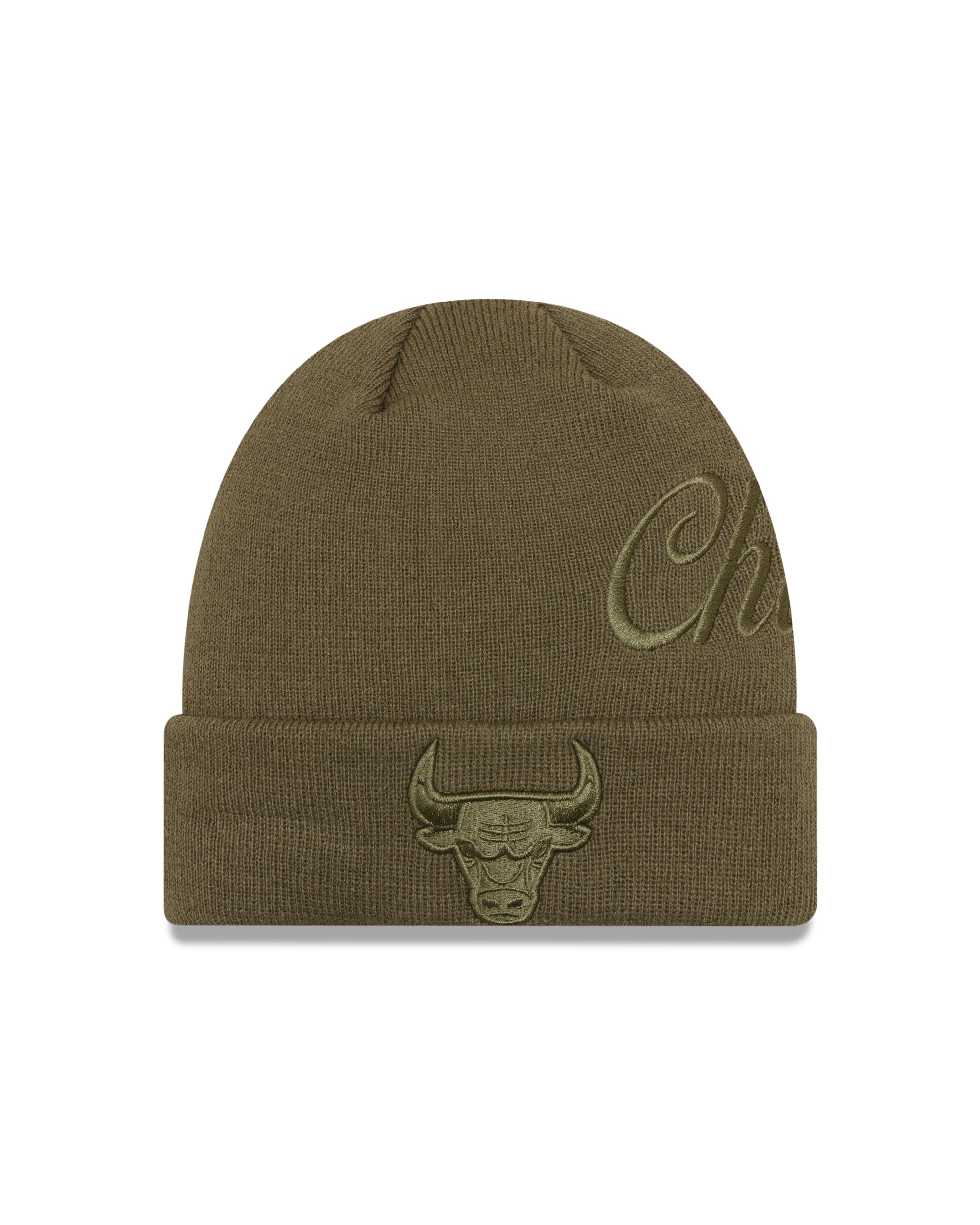 New Era Chicago Bulls Cuffed Beanie-Olive - OLIVE Thumbnail View 1