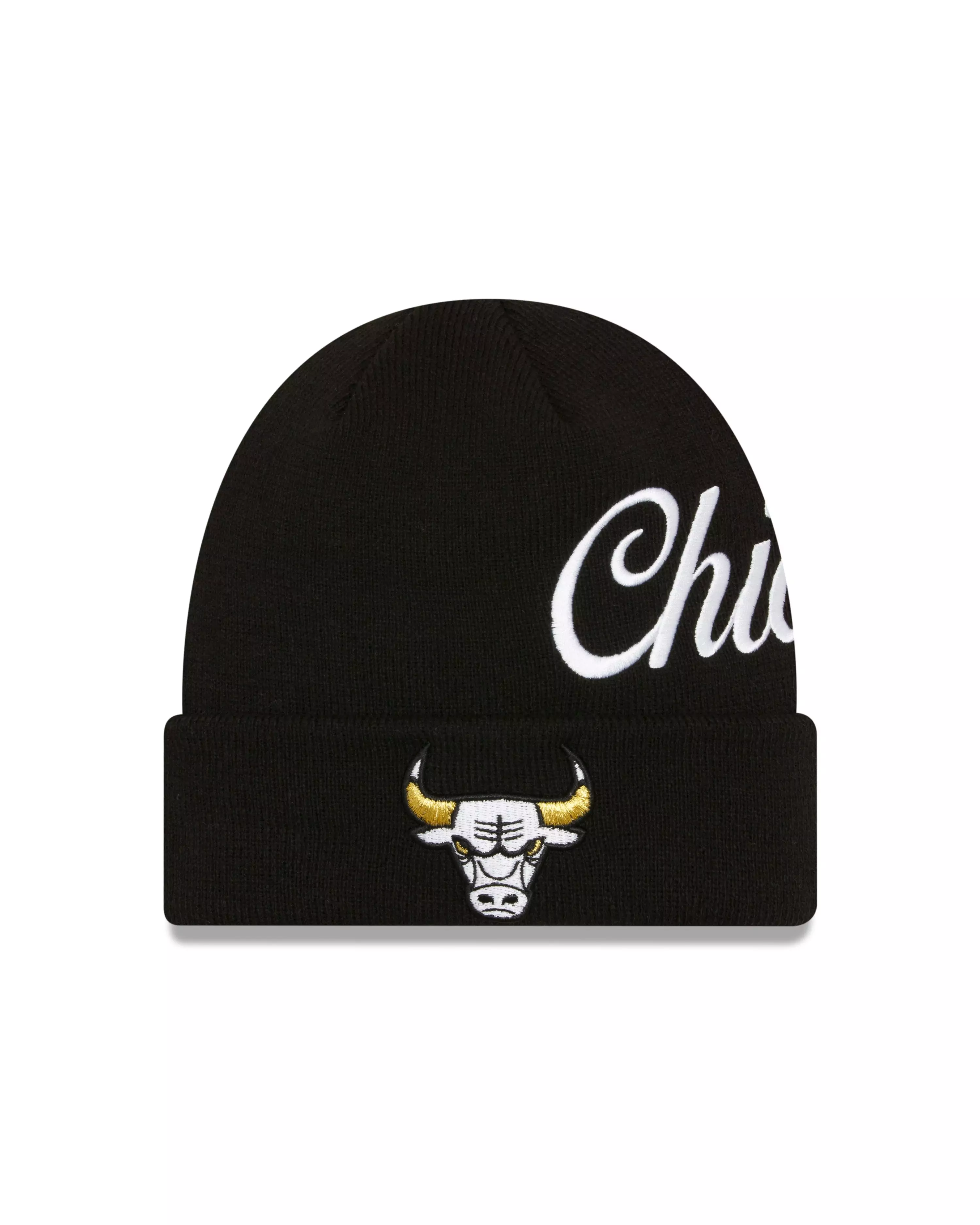 New Era Chicago Bulls Retro 11 "Gratitude" Cuffed Beanie-Black/Gold - BLACK/GOLD