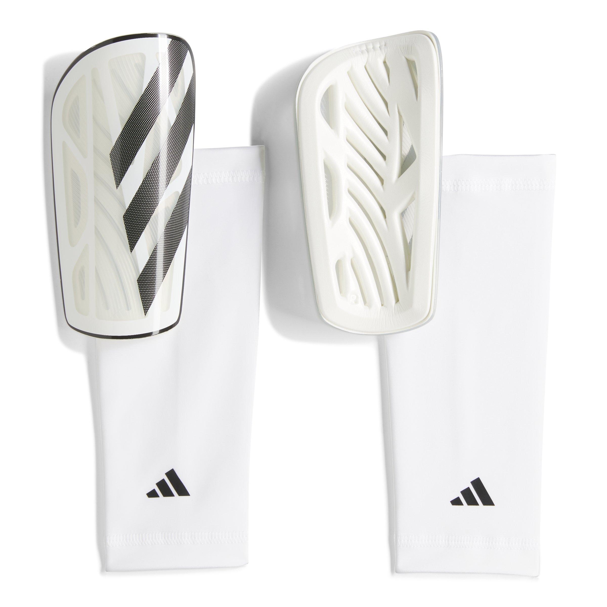 adidas Tiro League Soccer Shin Guards - White/Black/Silver Metallic - WHITE/BLACK Thumbnail View 1