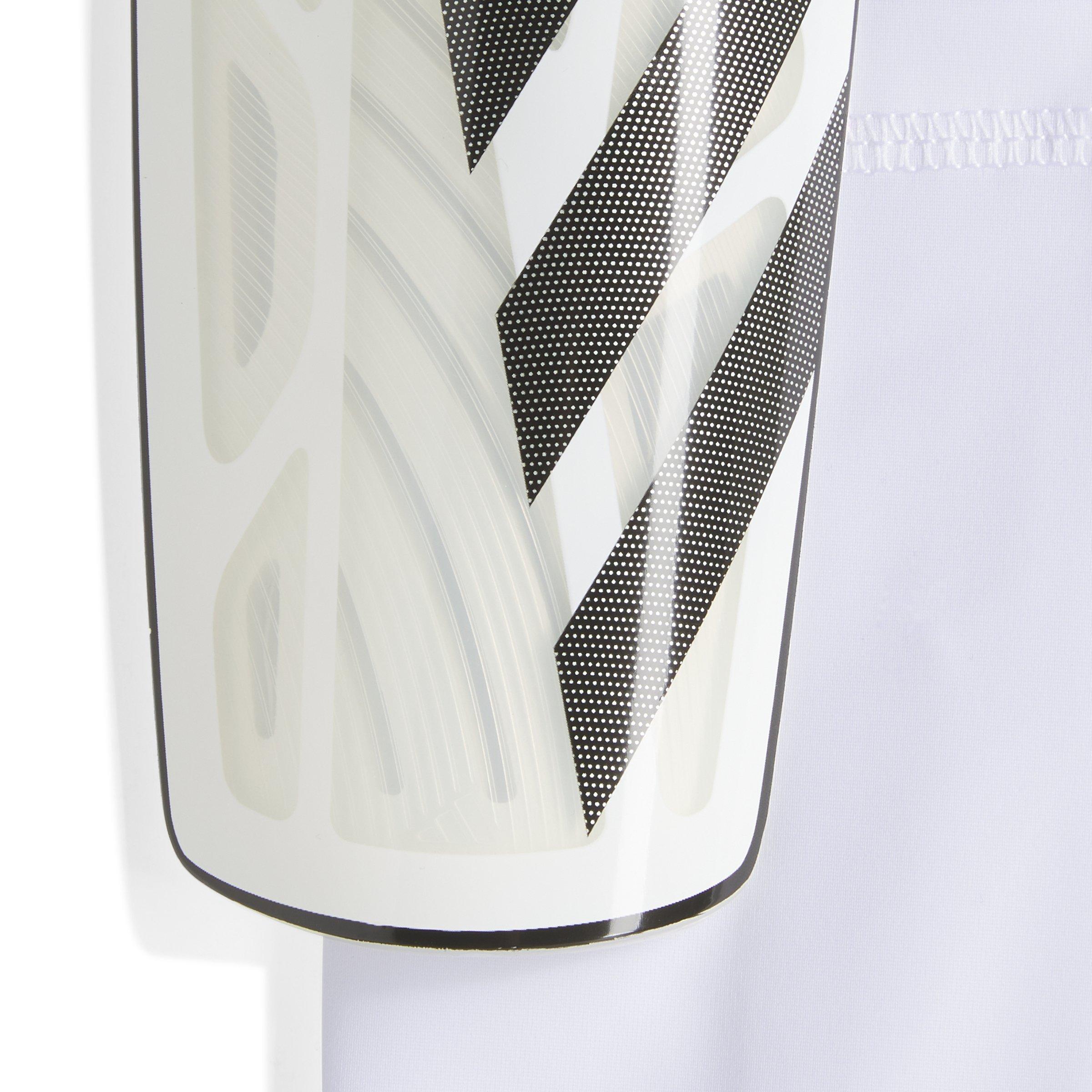 adidas Tiro League Soccer Shin Guards - White/Black/Silver Metallic - WHITE/BLACK Thumbnail View 2