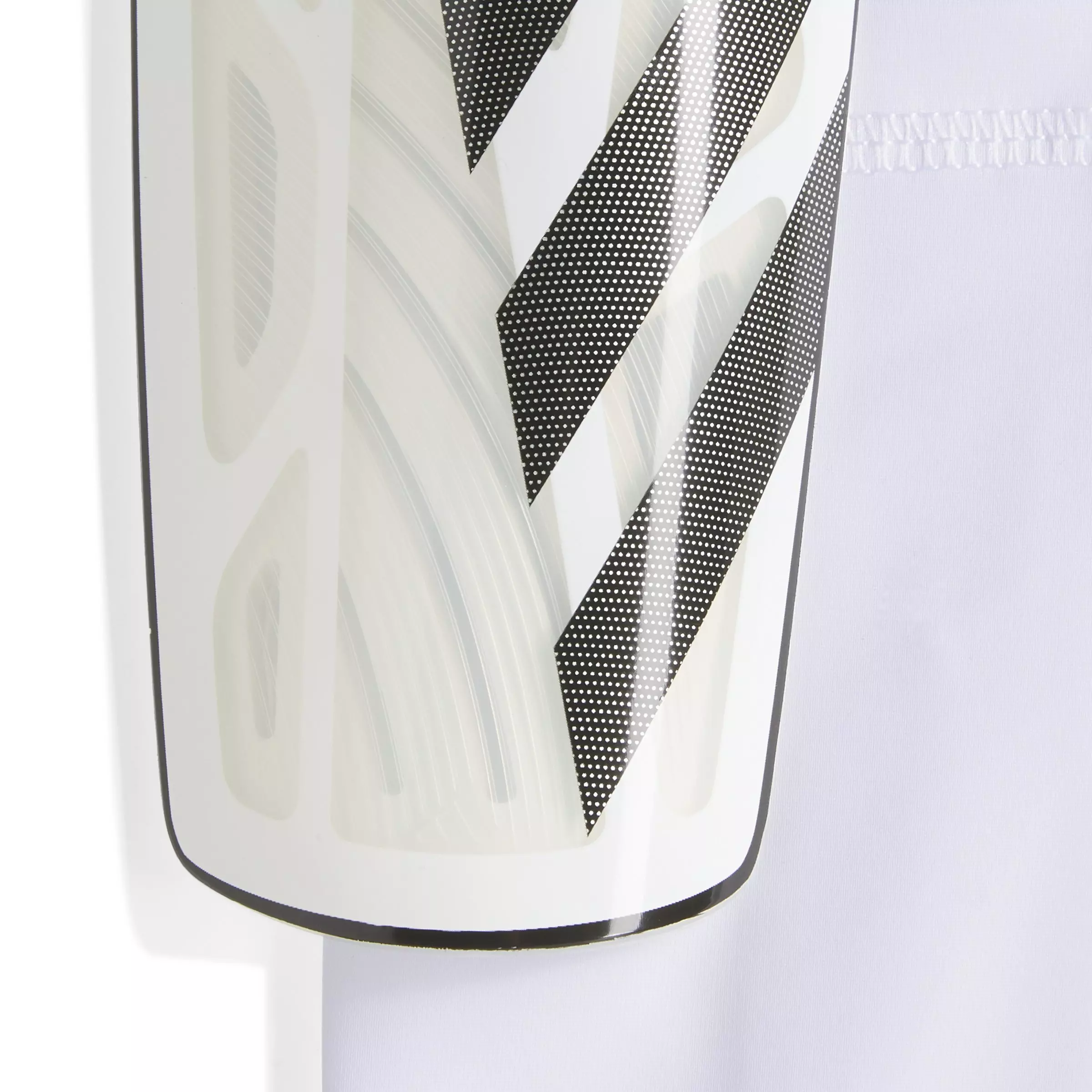 adidas Tiro League Soccer Shin Guards - White/Black/Silver Metallic - WHITE/BLACK