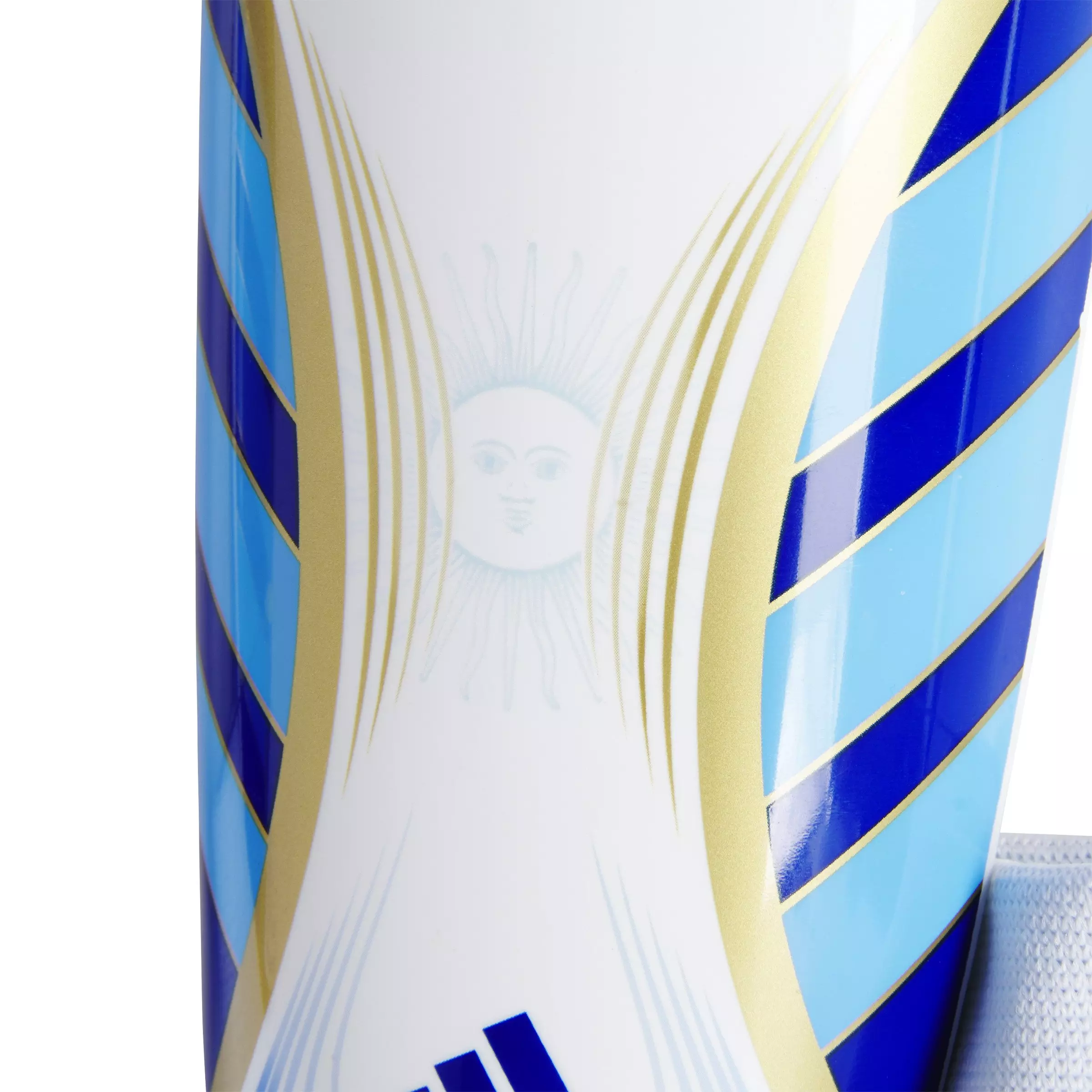 adidas Messi Match Youth Soccer Shin Guards - WHITE/ROYAL