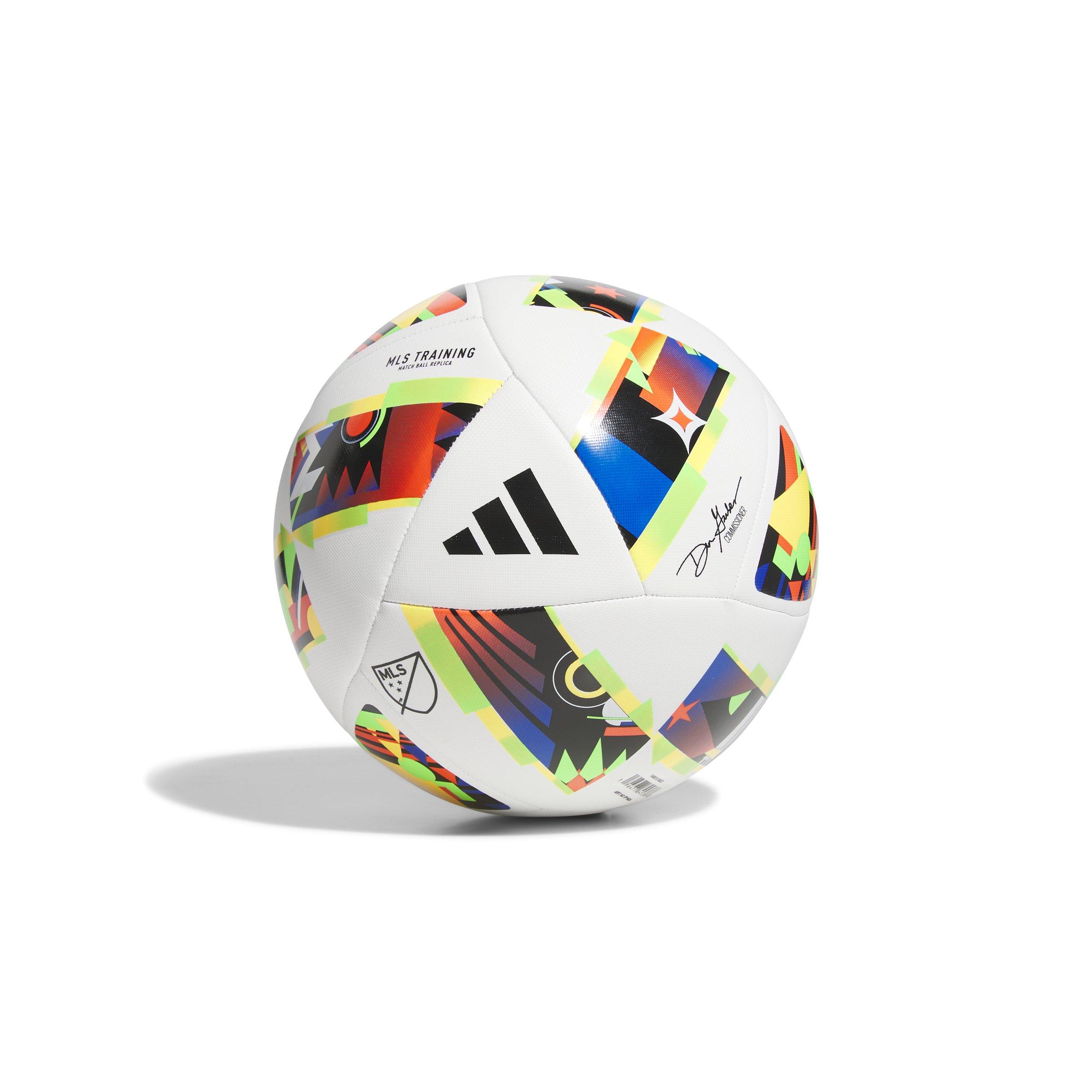 adidas MLS 24 Training Soccer Ball - Size 5 - WHITE/MULTI Thumbnail View 1