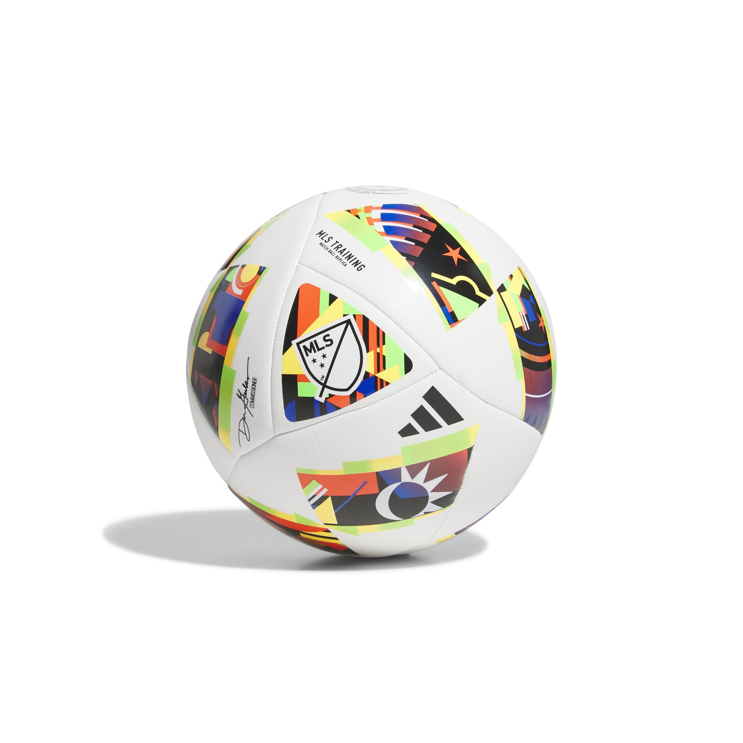 adidas MLS 24 Training Soccer Ball - Size 5 - WHITE/MULTI Thumbnail View 2