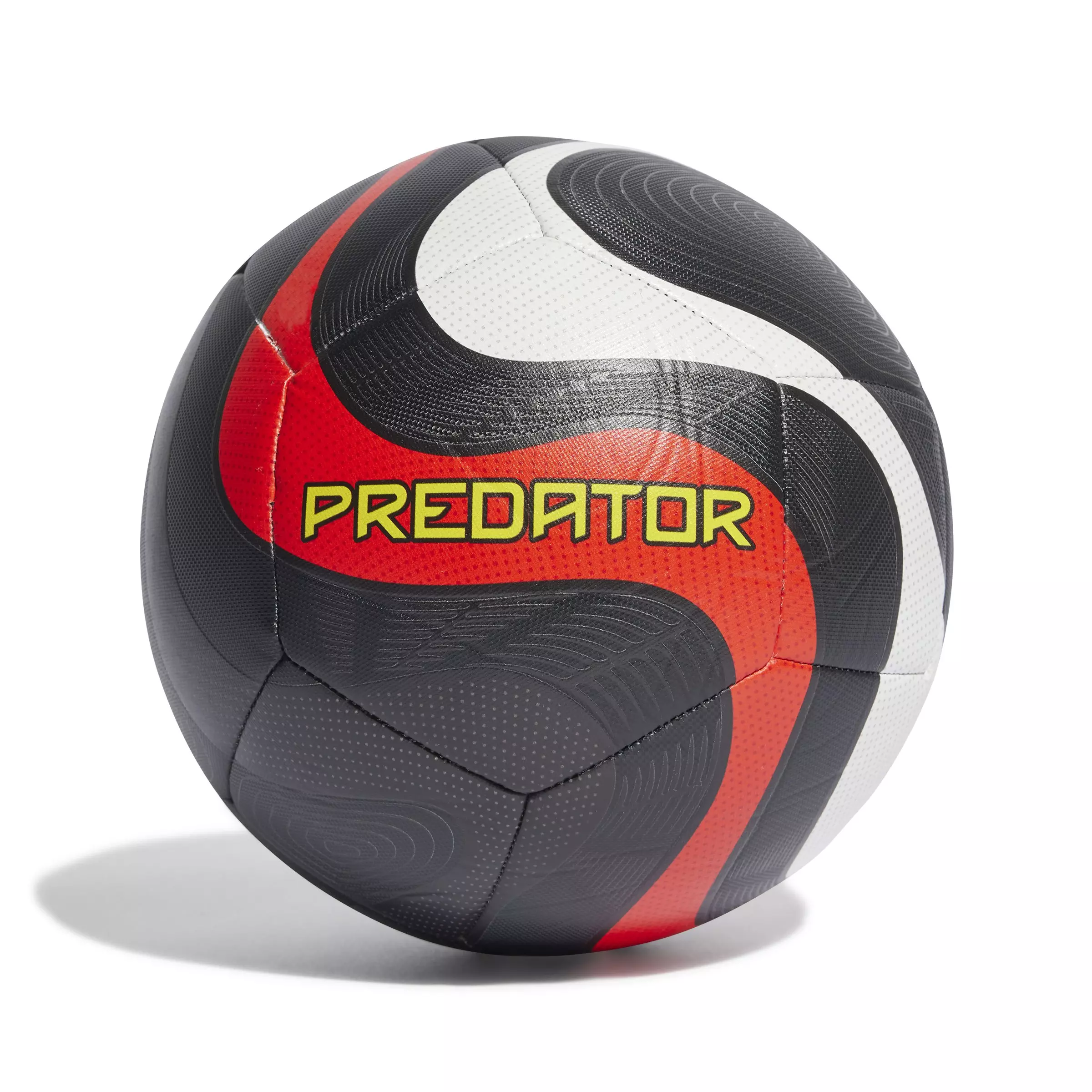 adidas Predator Training Soccer Ball - Core Black/Solar Red - BLACK/RED
