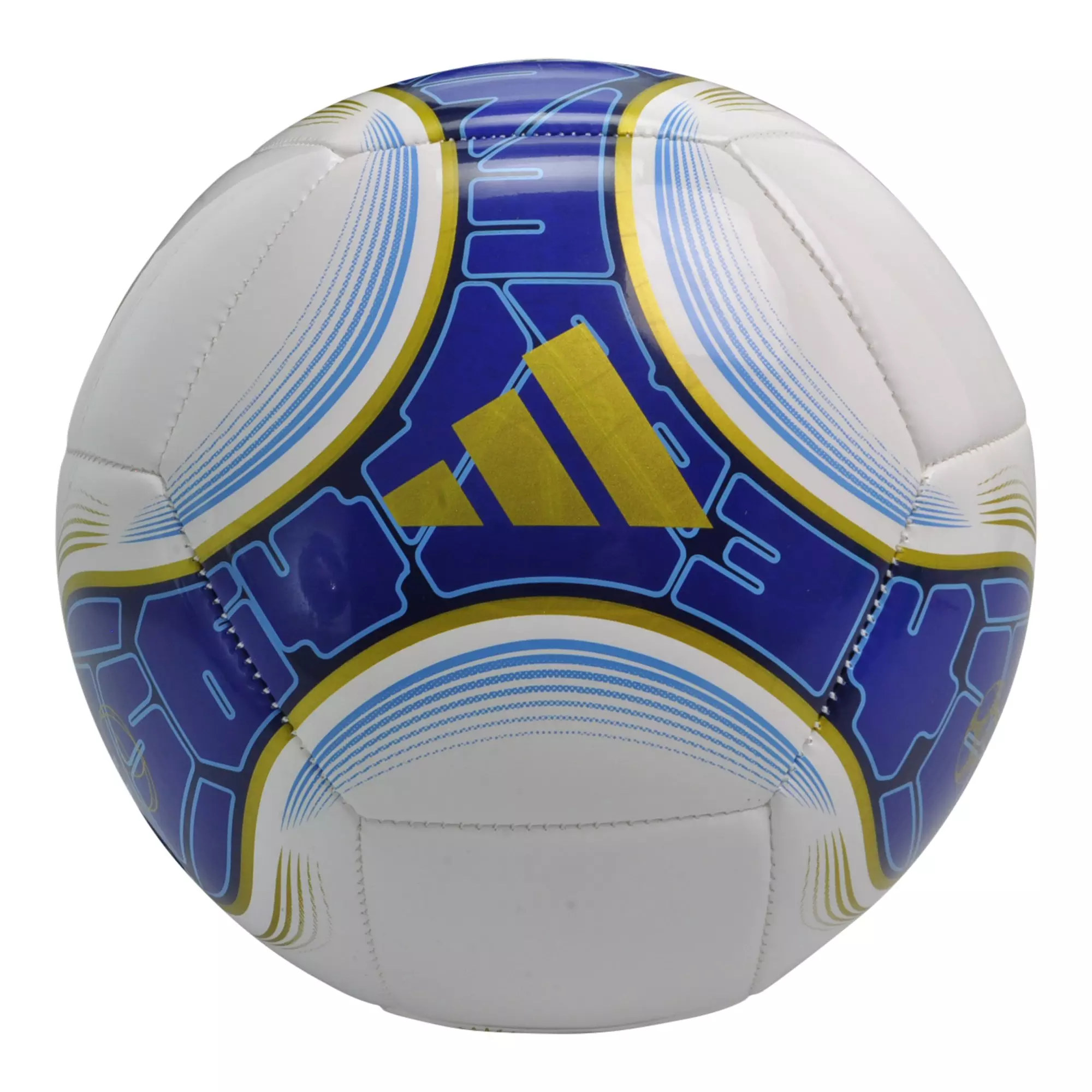 adidas Messi Club Soccer Ball - White/Lucid Blue - WHITE/ROYAL