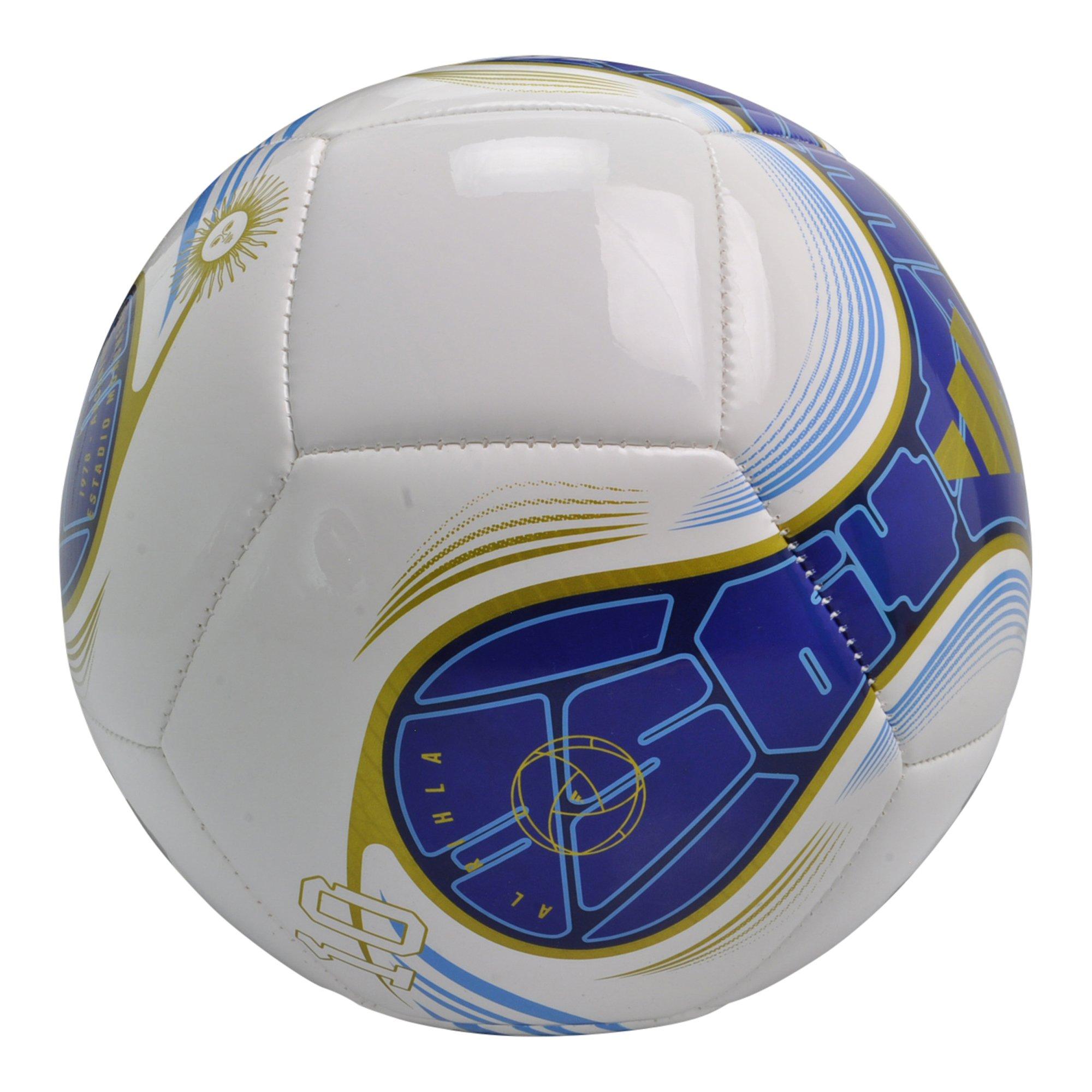 adidas Messi Club Soccer Ball - White/Lucid Blue - WHITE/ROYAL Thumbnail View 2