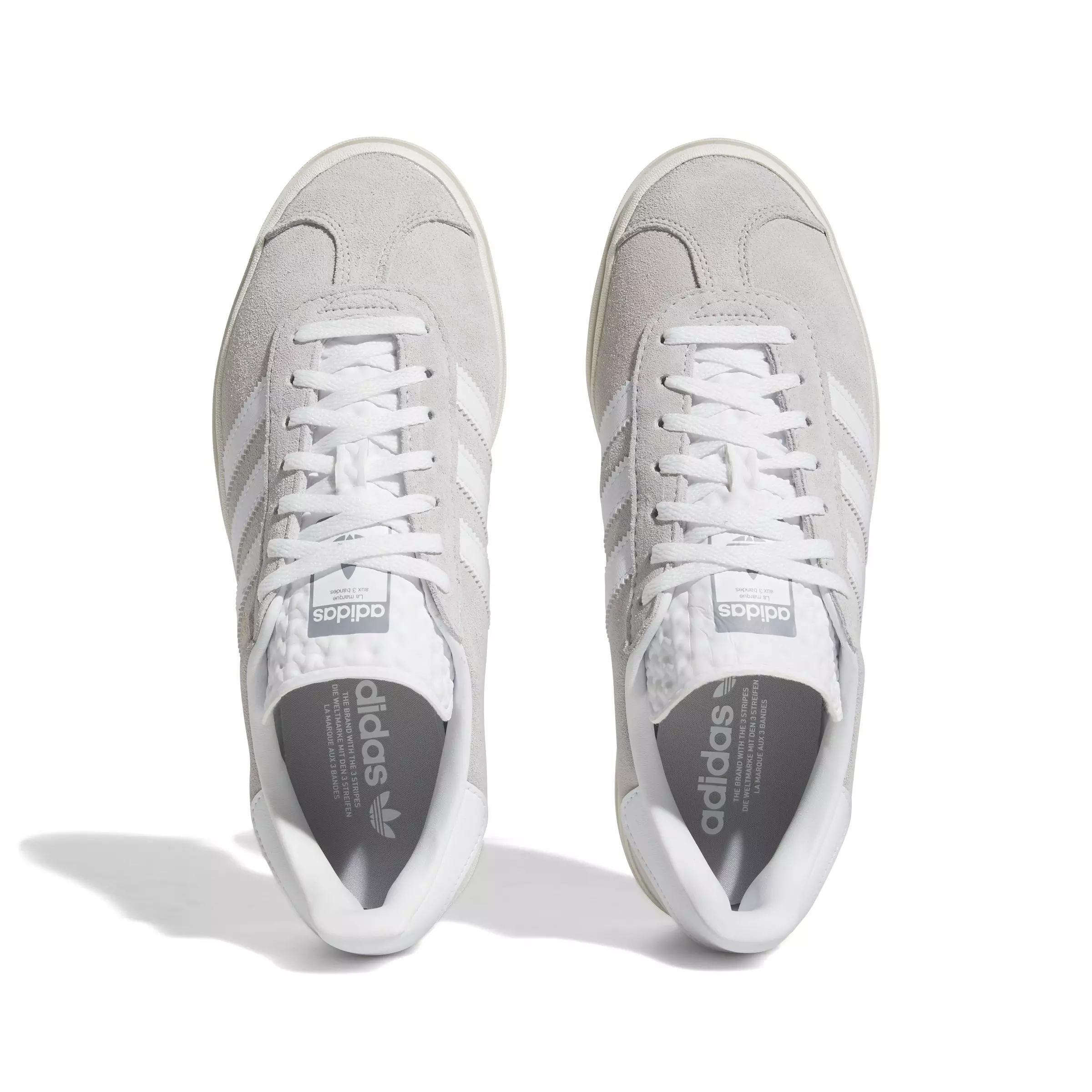 adidas Originals Gazelle Bold "Grey Two/Cloud White/Core White" Women's Shoe - GREY/WHITE