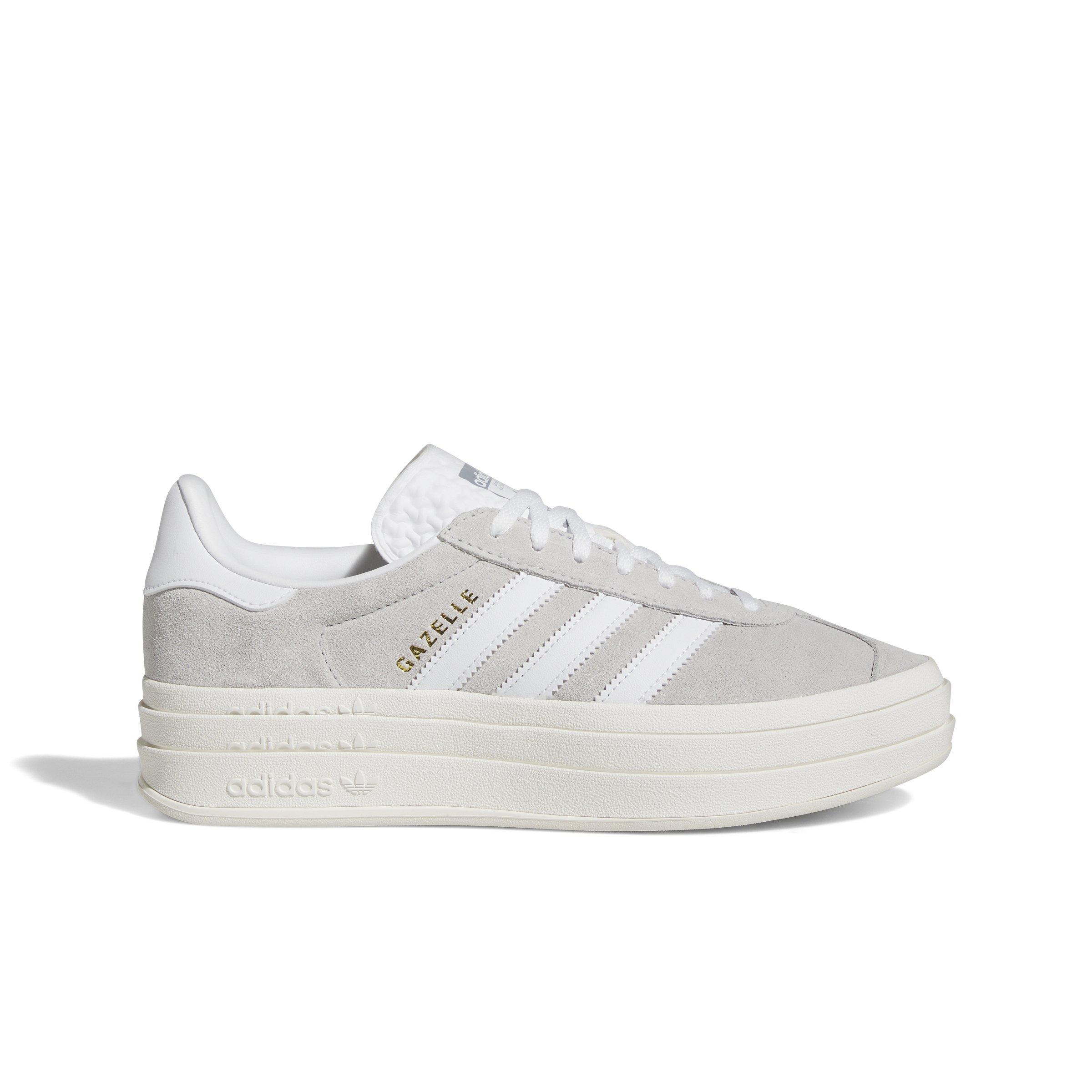 Adidas originals grey and white gazelle trainers outlet womens