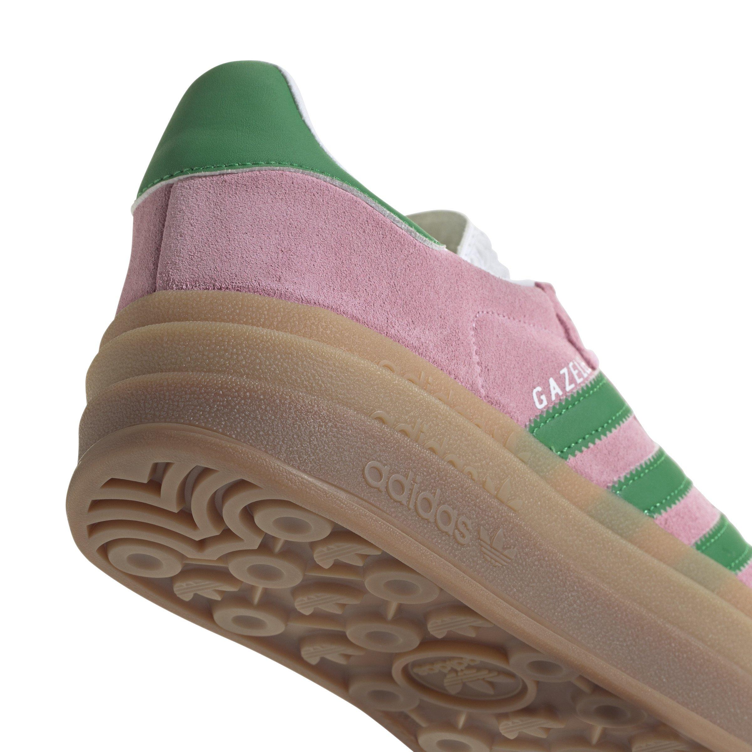 adidas Originals Gazelle Bold "True Pink/Green/Ftwr White" Women's Shoe - PINK/GREEN