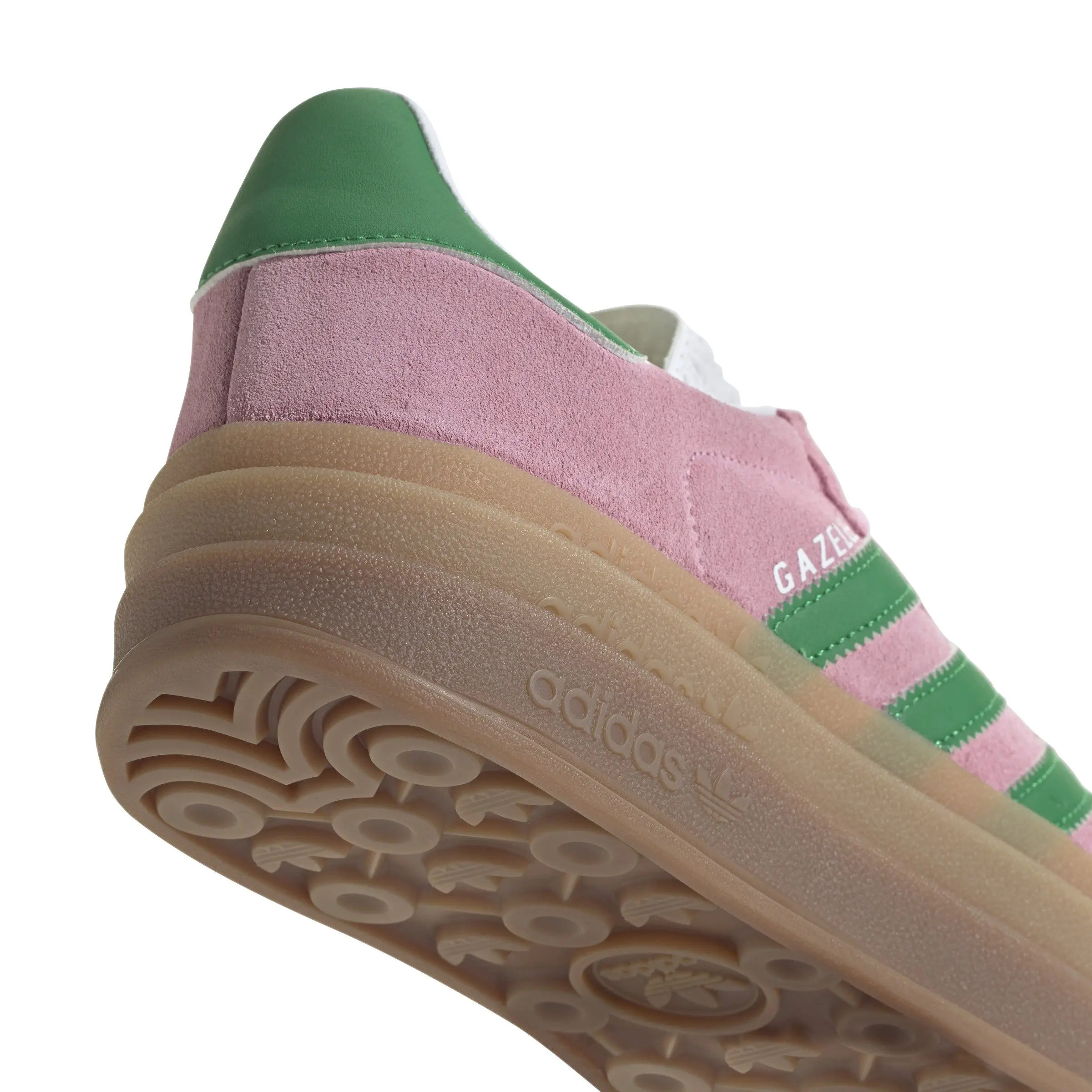 adidas Originals Gazelle Bold "True Pink/Green/Ftwr White" Women's Shoe - PINK/GREEN
