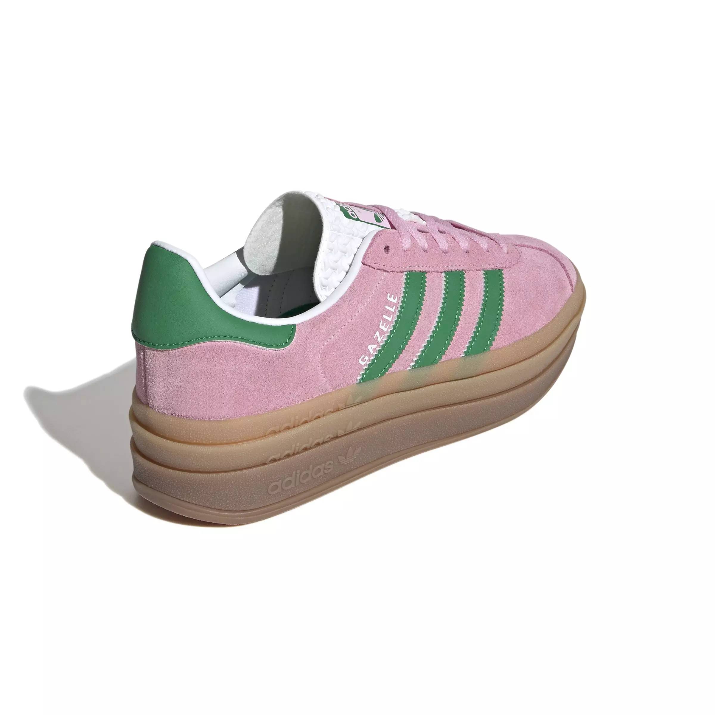 adidas Originals Gazelle Bold "True Pink/Green/Ftwr White" Women's Shoe - PINK/GREEN