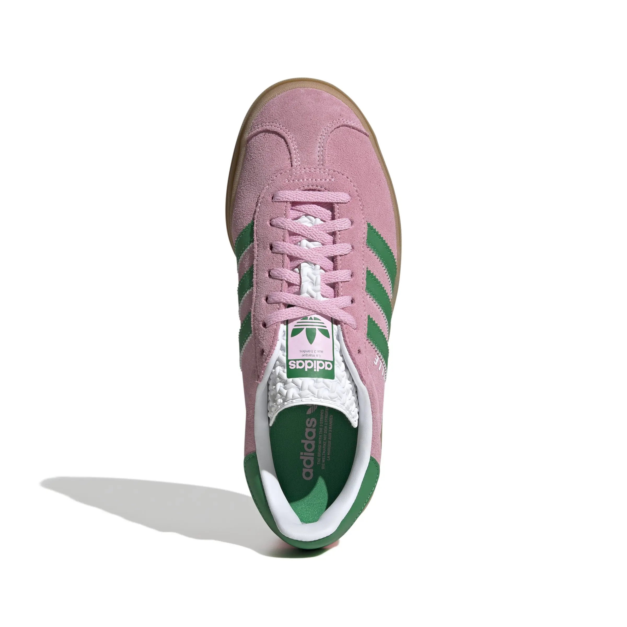adidas Originals Gazelle Bold "True Pink/Green/Ftwr White" Women's Shoe - PINK/GREEN