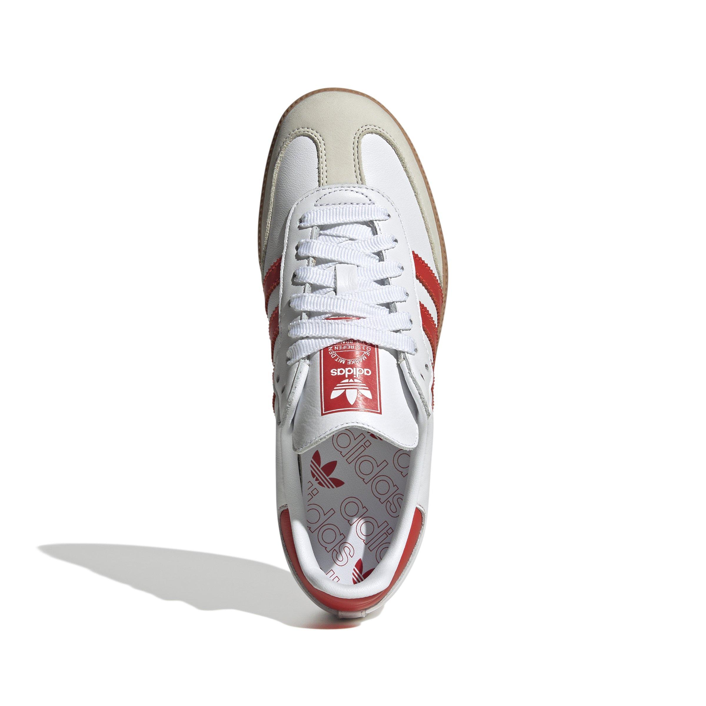 adidas Originals Samba OG "Ftwr White/Solar Red" Women's Shoe - WHITE/RED Thumbnail View 3