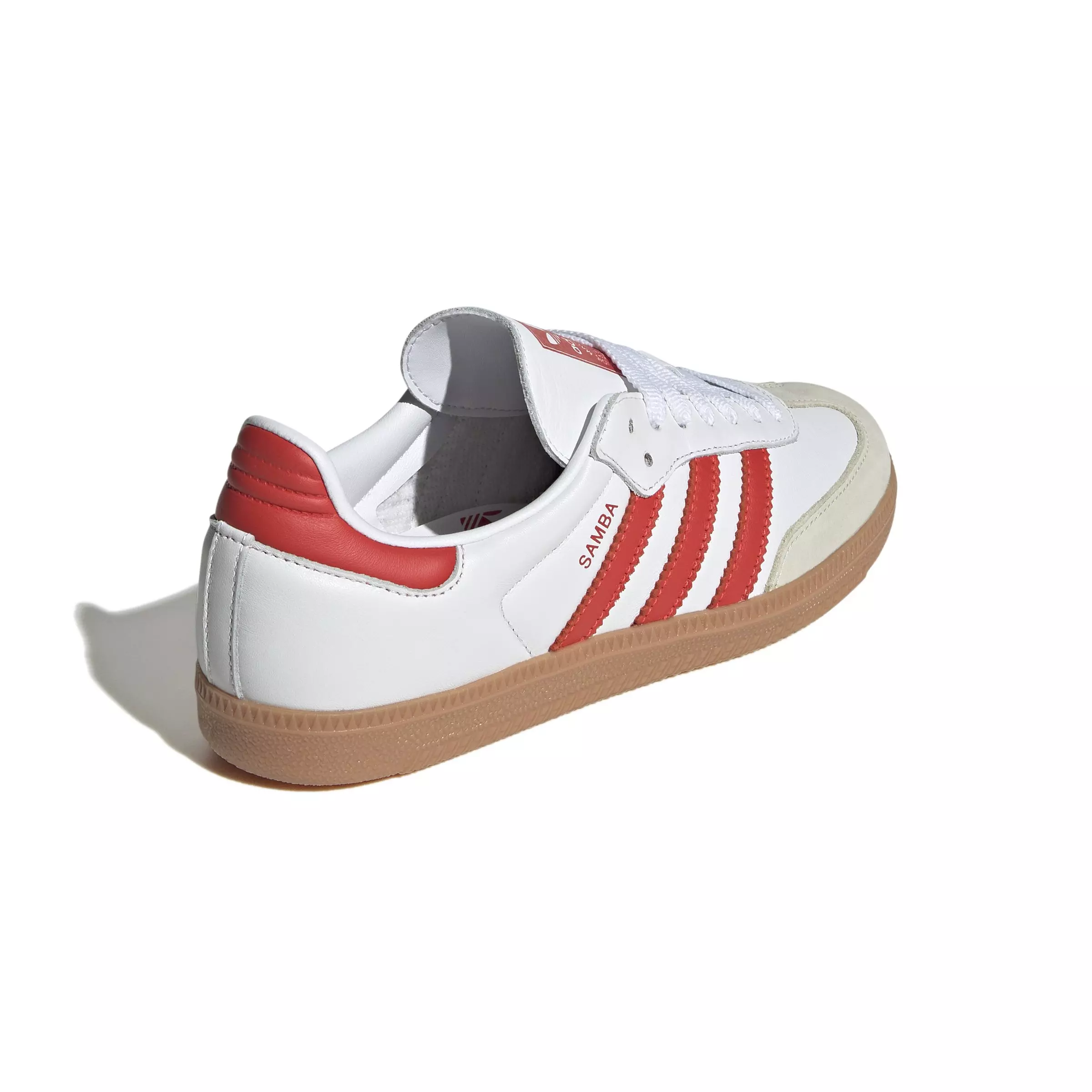 adidas Originals Samba OG "Ftwr White/Solar Red" Women's Shoe - WHITE/RED