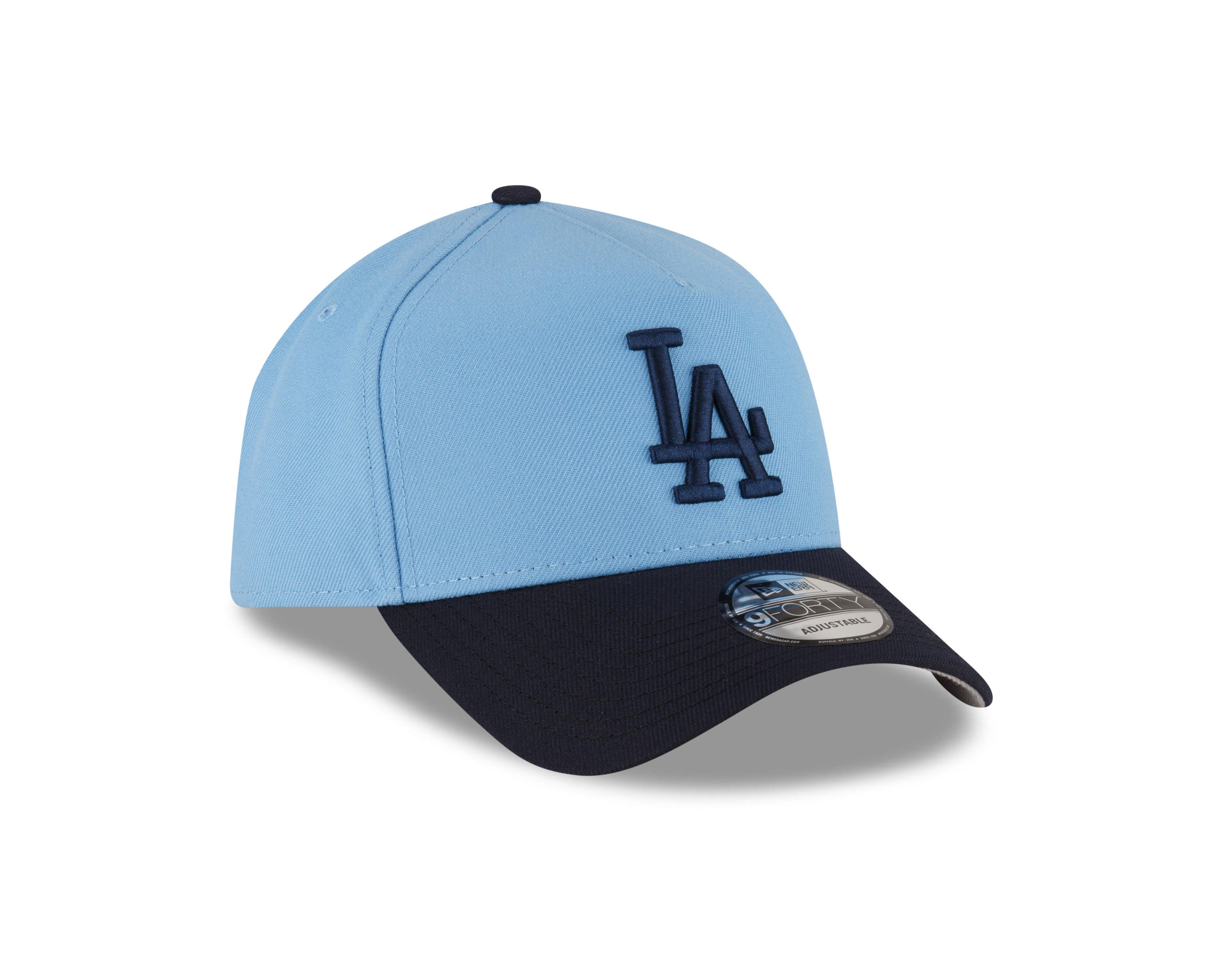 New Era 9FORTY A-Frame Los Angeles Dodgers Snapback Hat - Light Blue