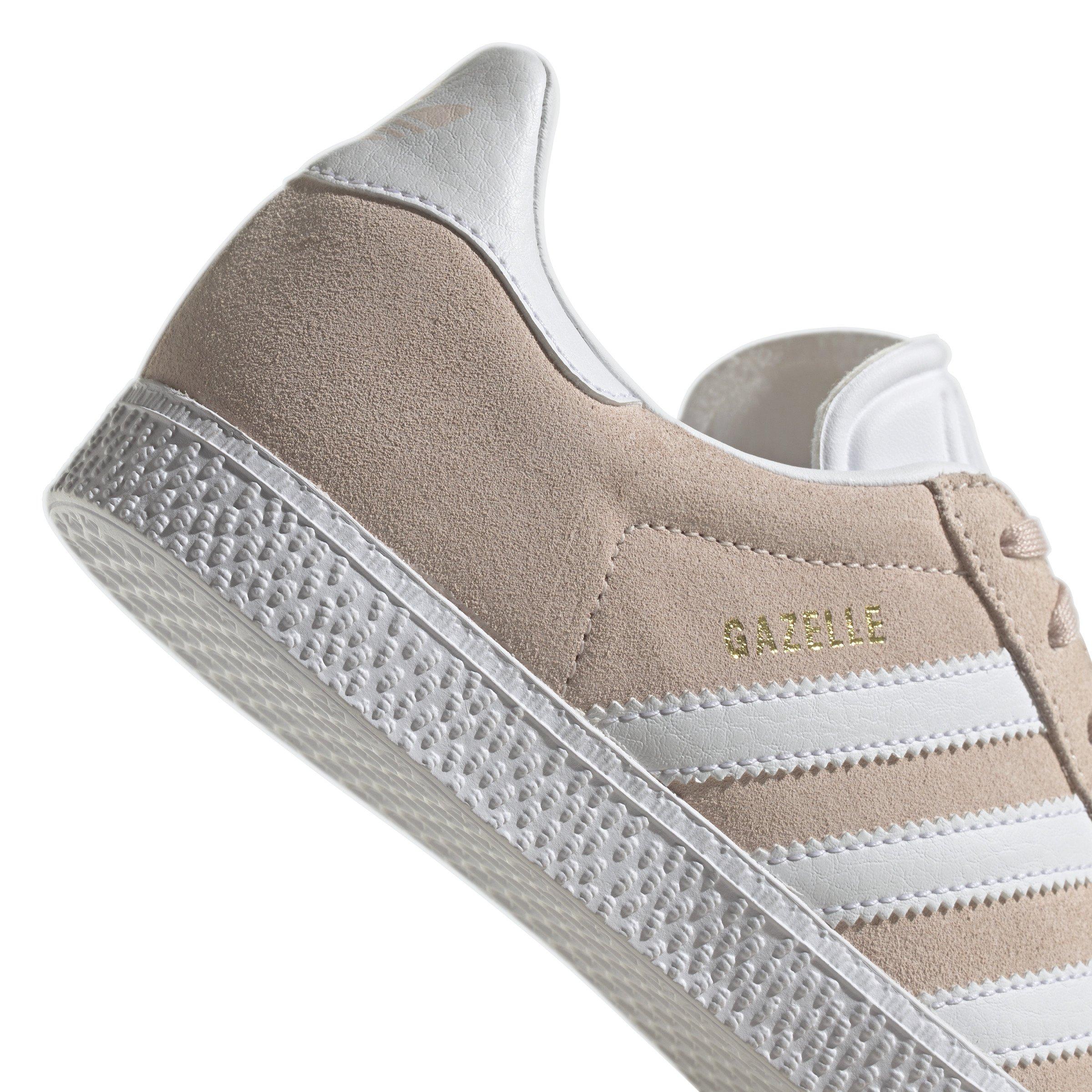 adidas Originals Gazelle "Pink Tint/Ftwr White" Grade School Girls' Shoe - PINK/WHITE Thumbnail View 3