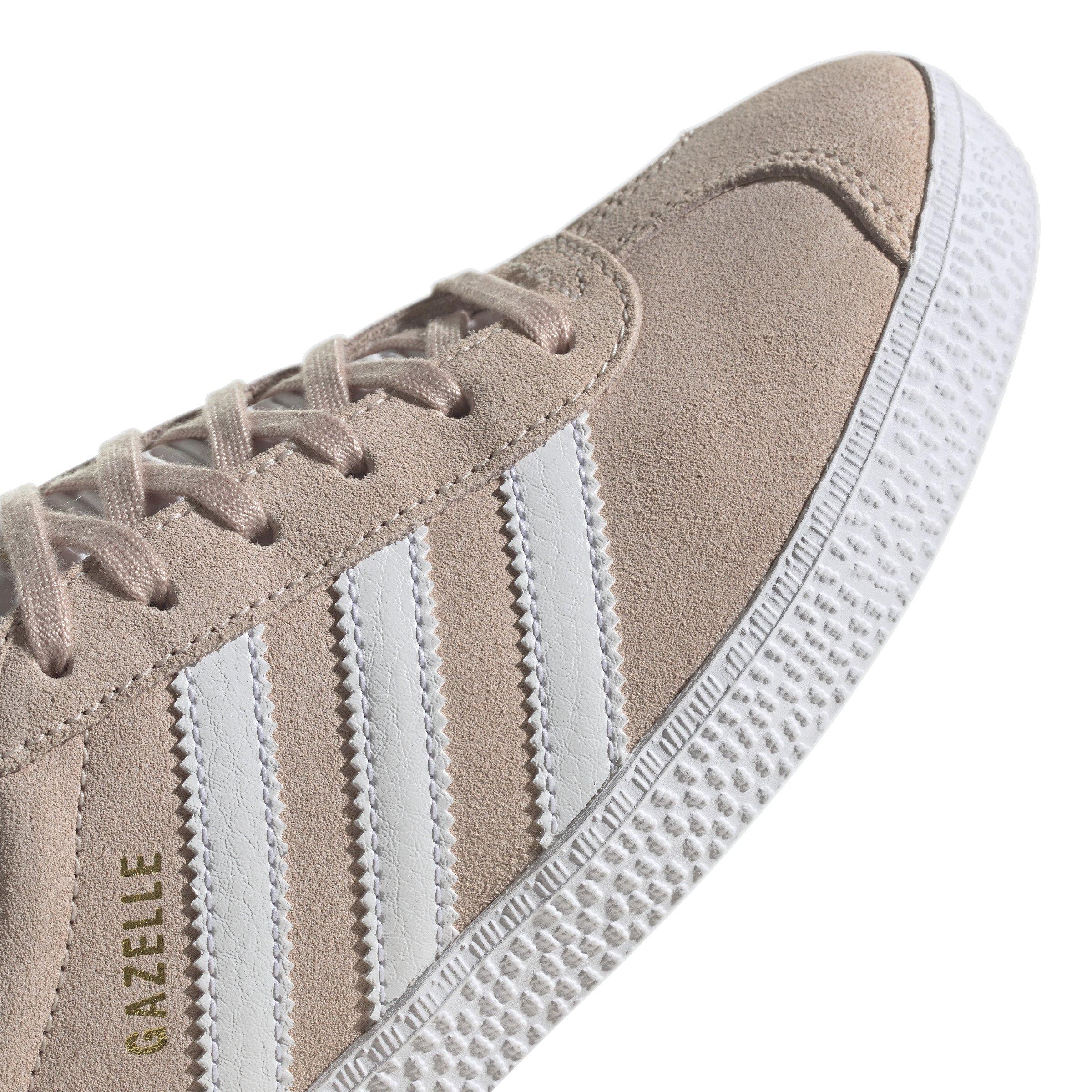 adidas Originals Gazelle "Pink Tint/Ftwr White" Grade School Girls' Shoe - PINK/WHITE Thumbnail View 4