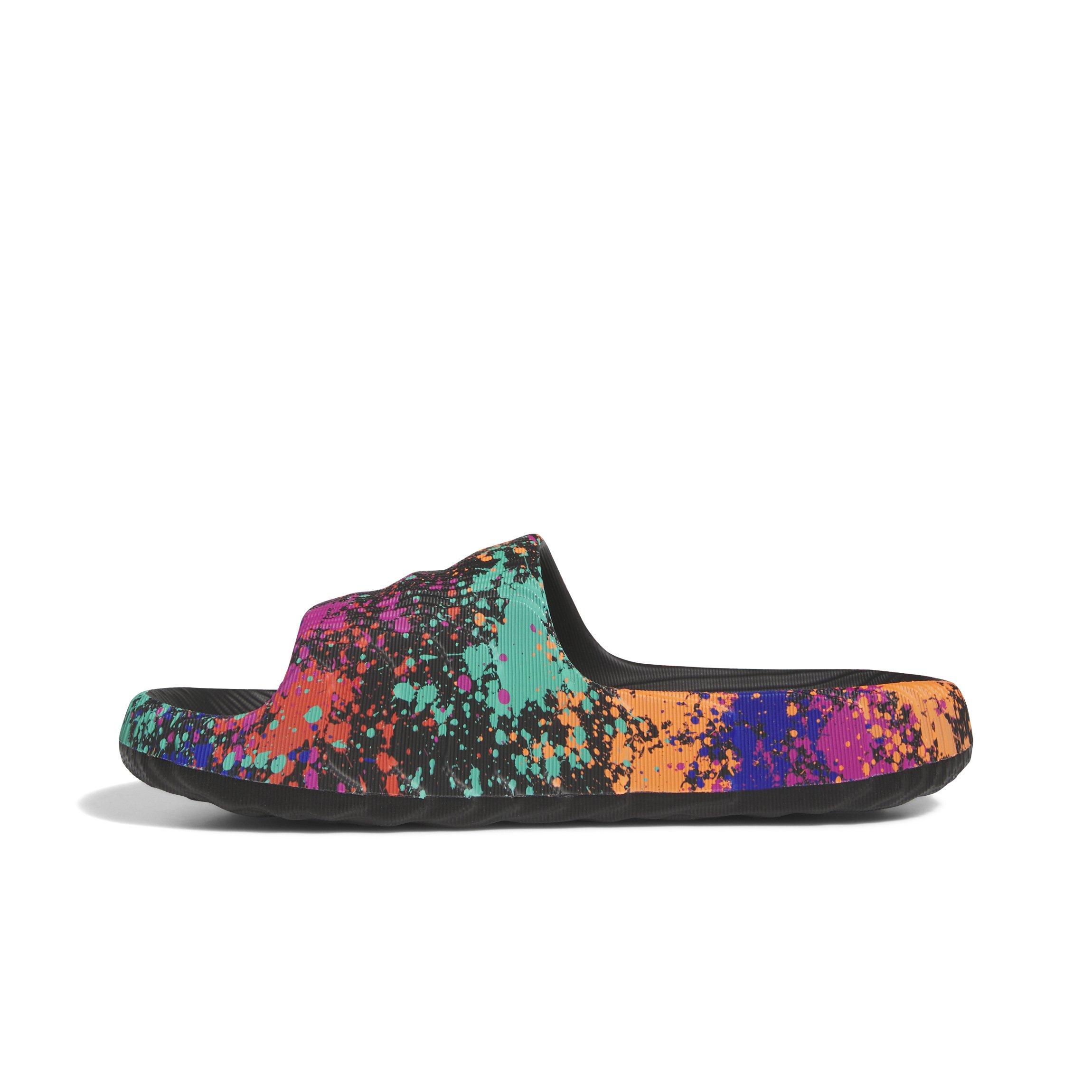 adidas Adilette 22 "Core Black/Multi" Men's Slide - BLACK/MULTI Thumbnail View 2