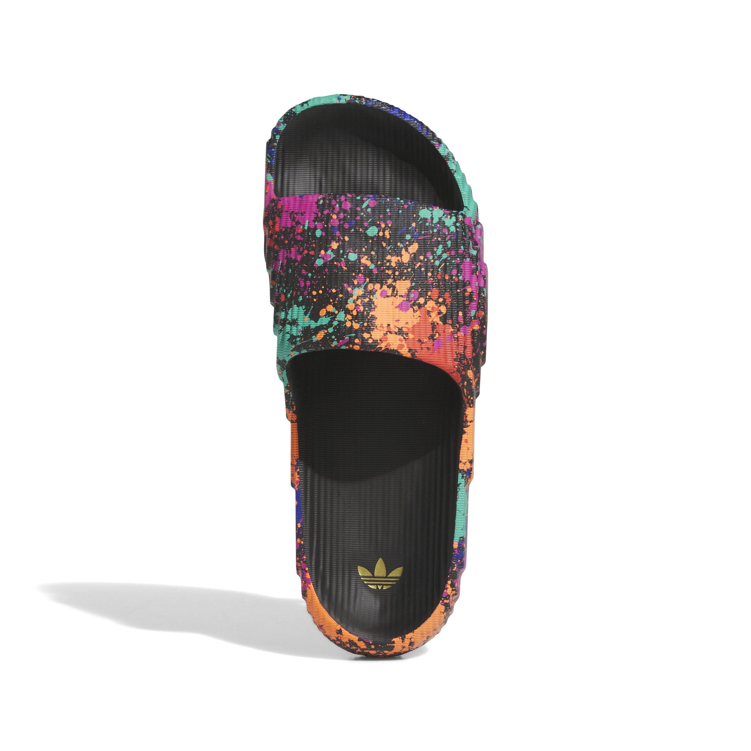adidas Adilette 22 "Core Black/Multi" Men's Slide - BLACK/MULTI Thumbnail View 8