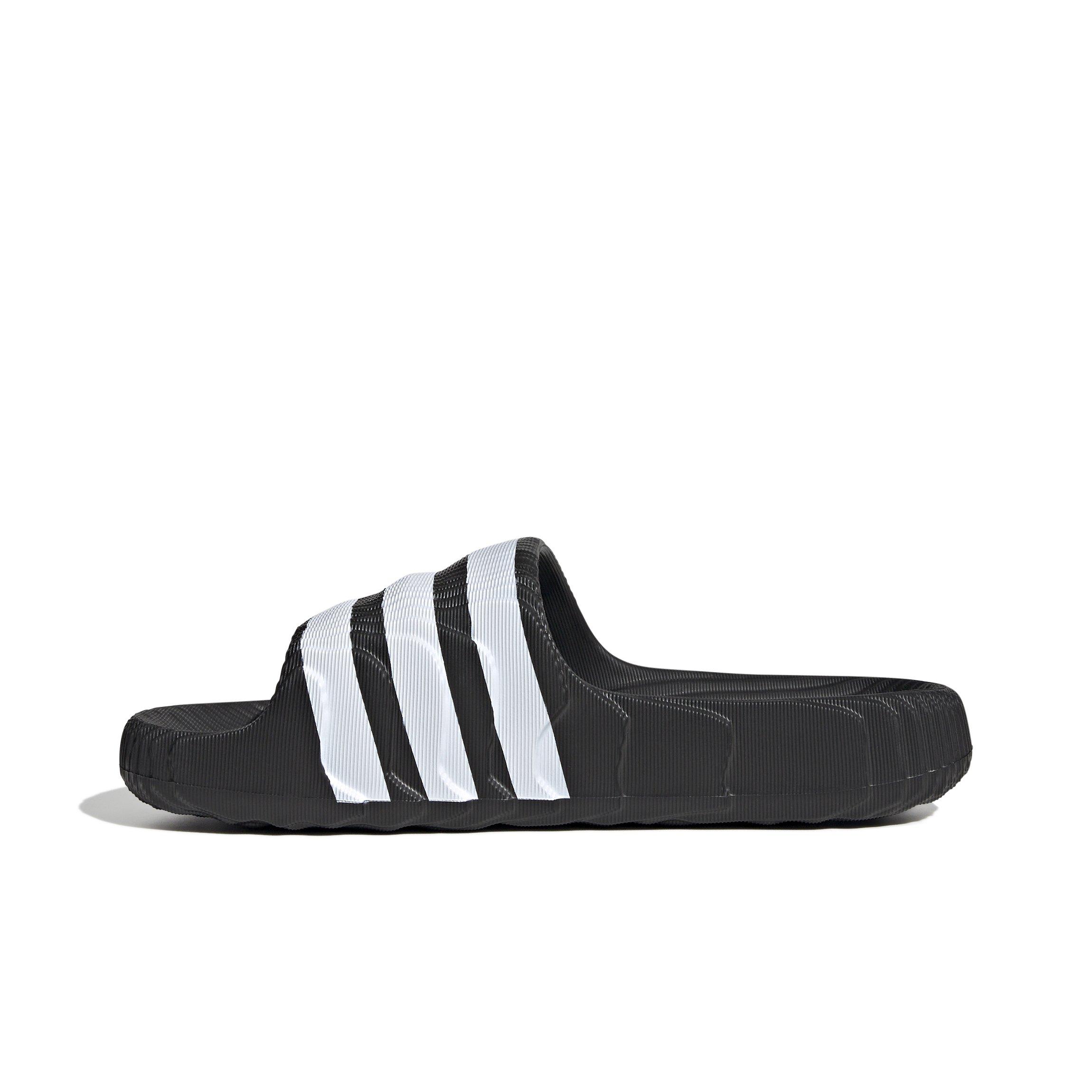 adidas Adilette 22 "Core Black/Ftwr White" Men's Slide - BLACK/WHITE Thumbnail View 2