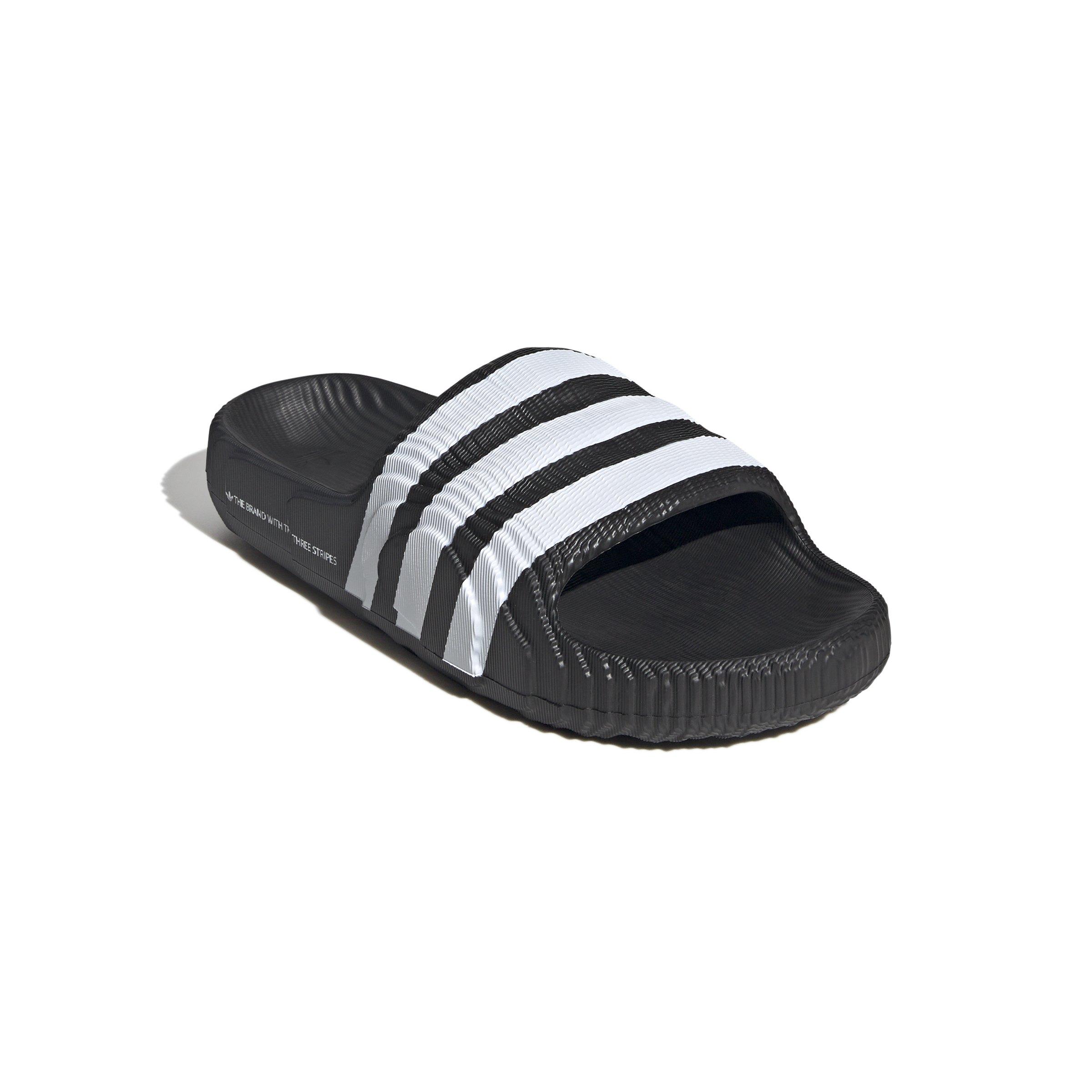 adidas Adilette 22 "Core Black/Ftwr White" Men's Slide - BLACK/WHITE Thumbnail View 5