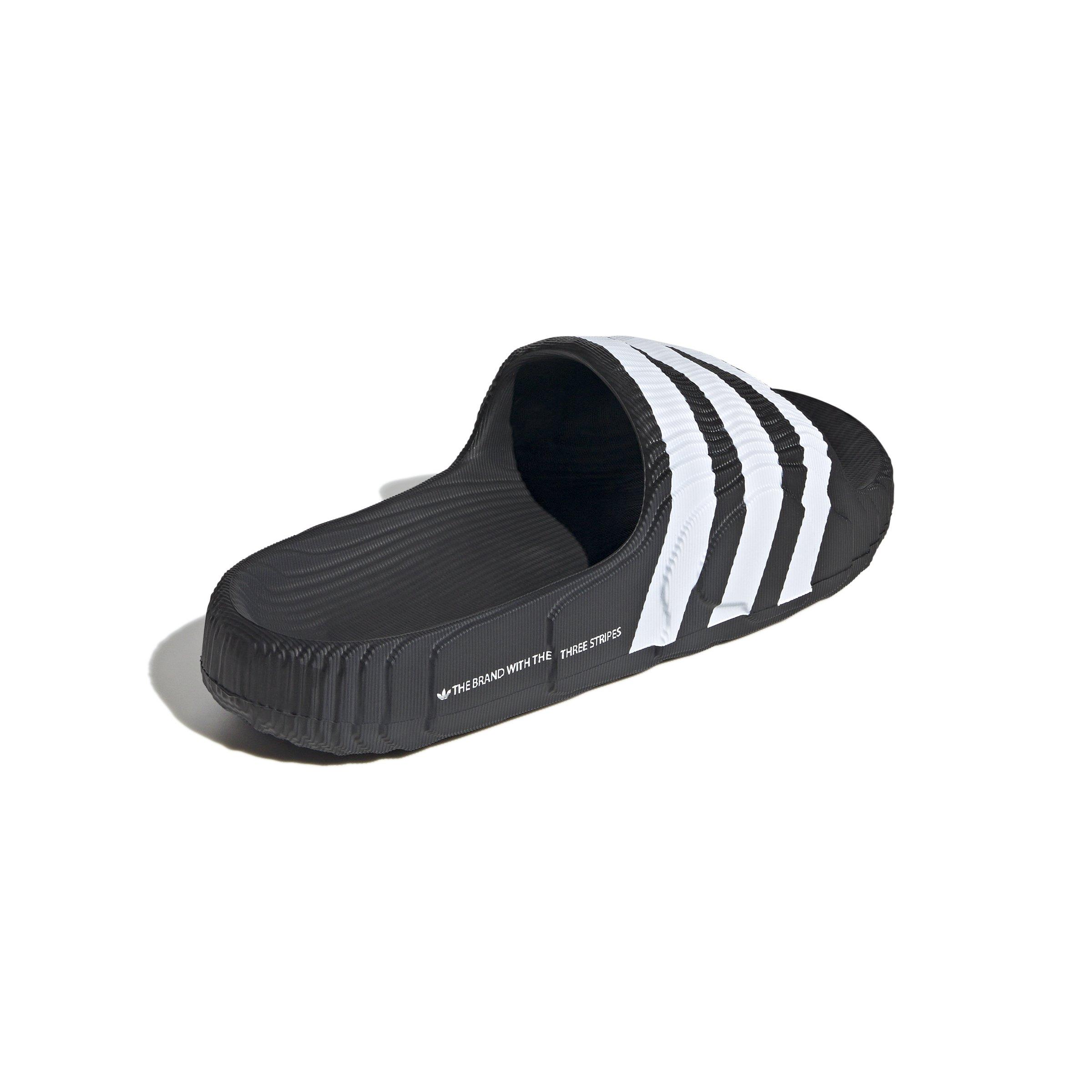 Adidas sliders black sales and white