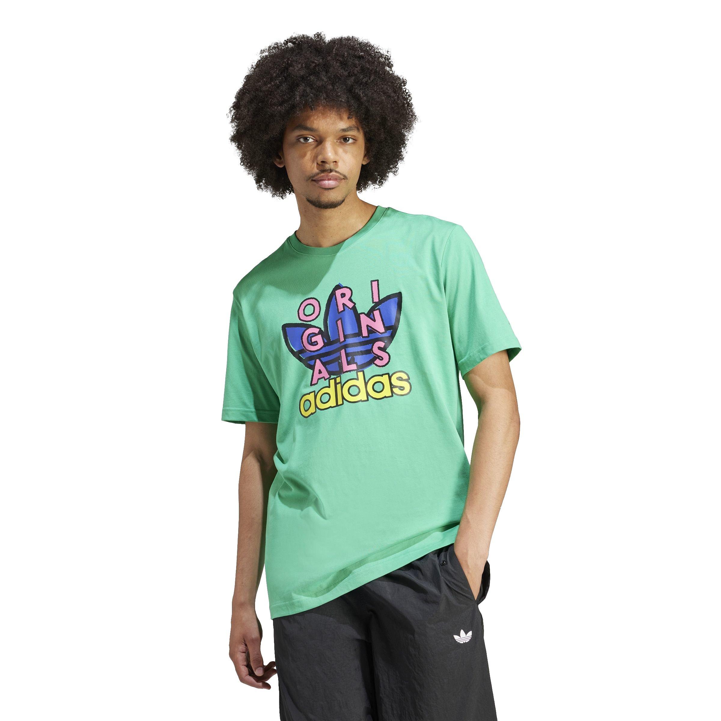 adidas Men's TS Graphic Tee - Green - GREEN Thumbnail View 1