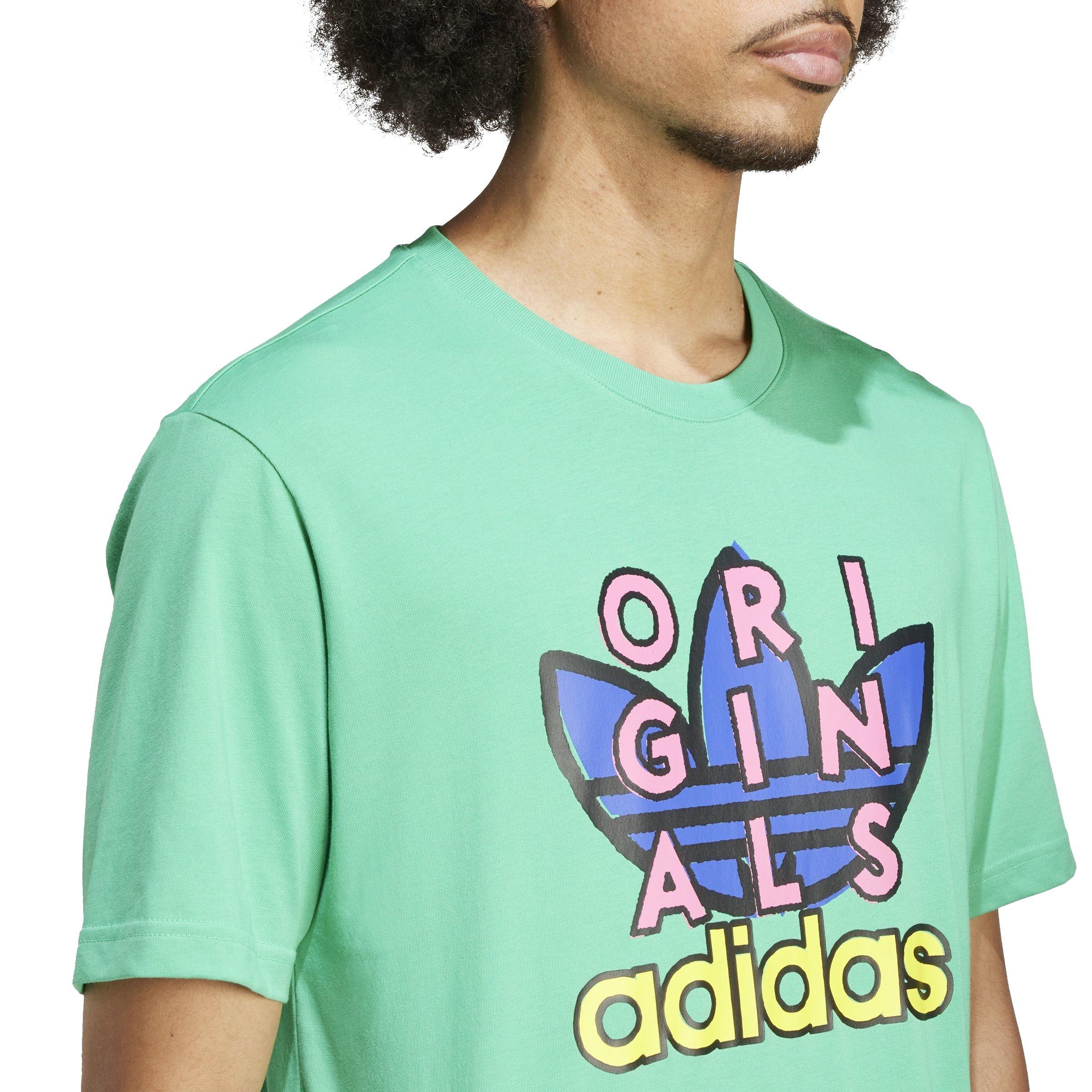 adidas Men's TS Graphic Tee - Green - GREEN Thumbnail View 3