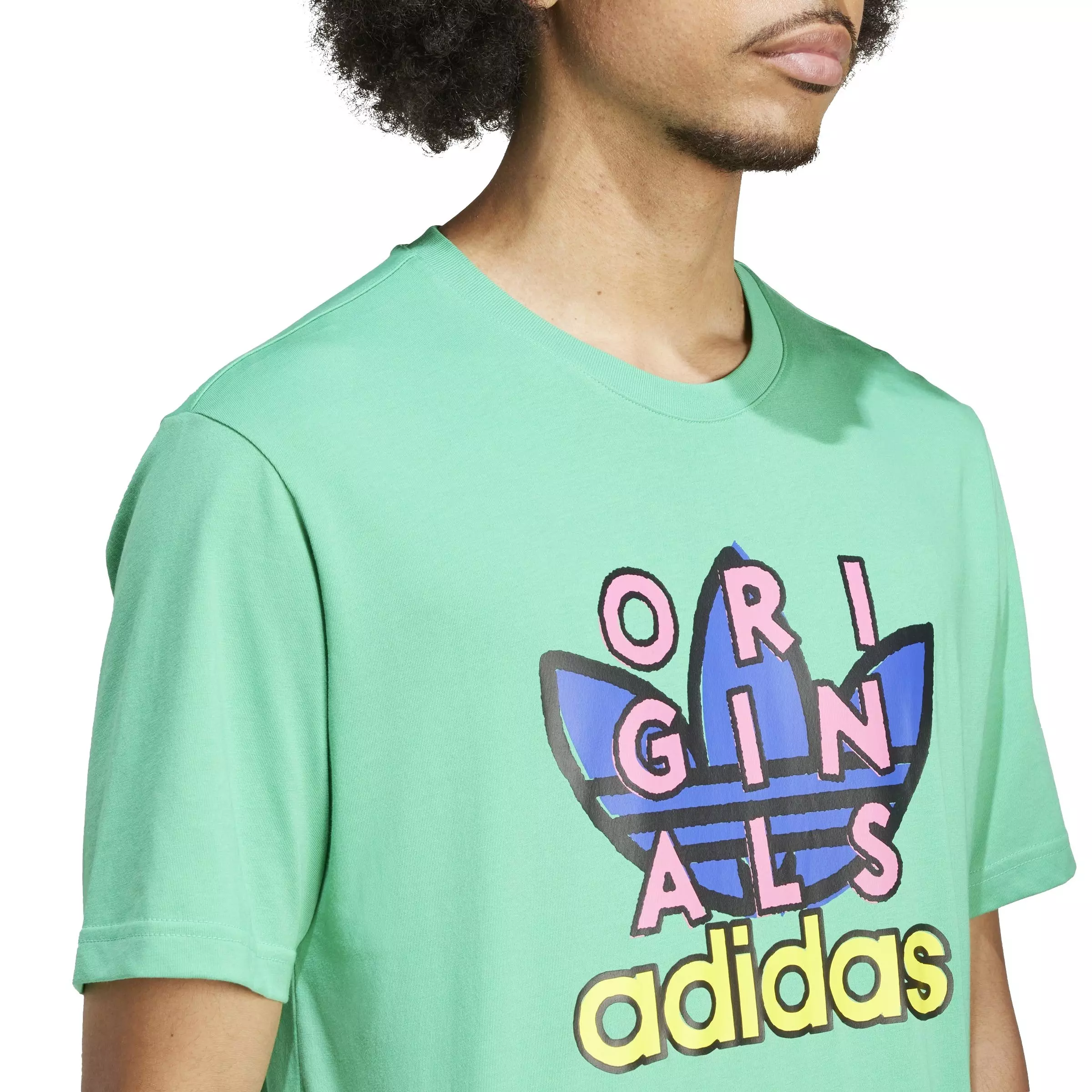adidas Men's TS Graphic Tee-Green - GREEN